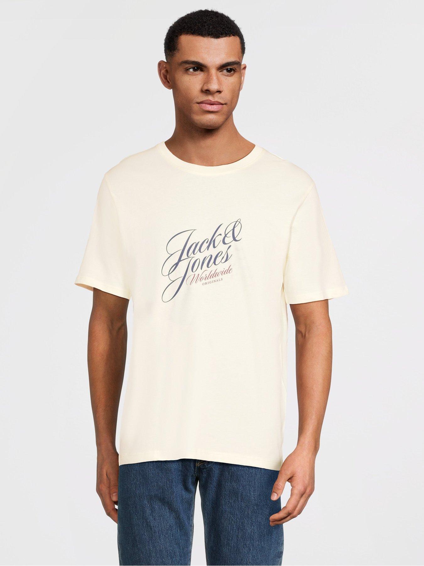 Image 2 of 7 of Jack & Jones 5 Pack Short Sleeve Crew Neck T-Shirts - Multi