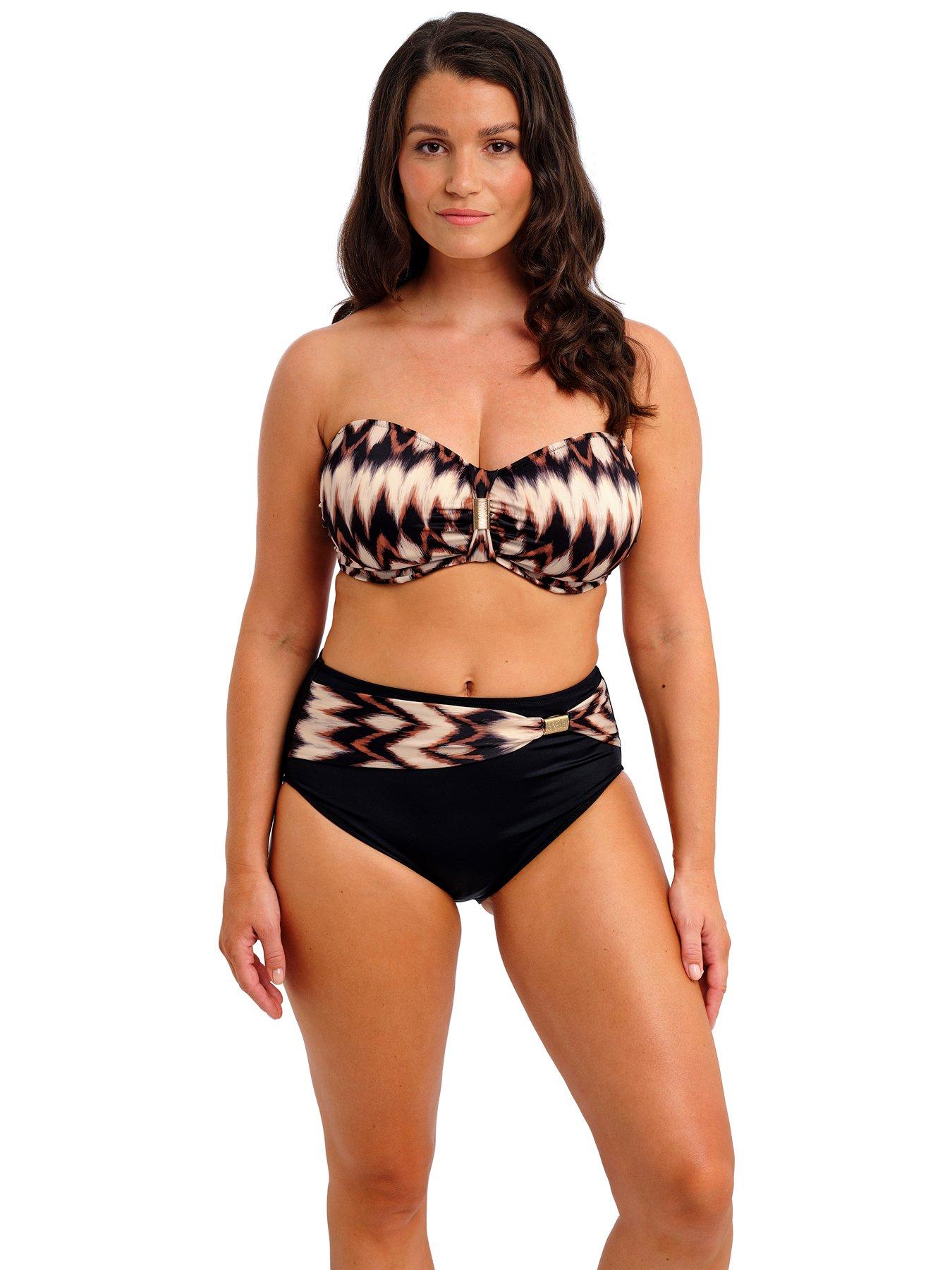 Image 3 of 6 of Fantasie Sabana Underwire Bandeau Bikini Top - Copper Tint