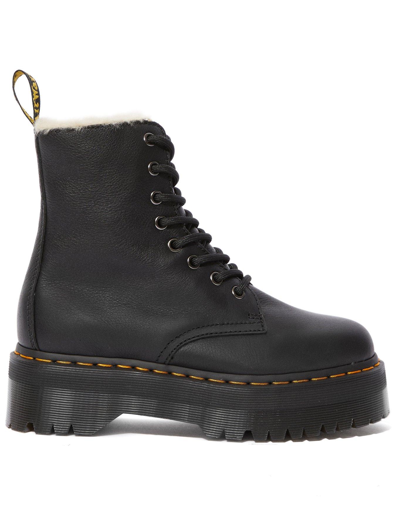 Dr Martens Jadon Fl 8 Eye Boot Black Pisa