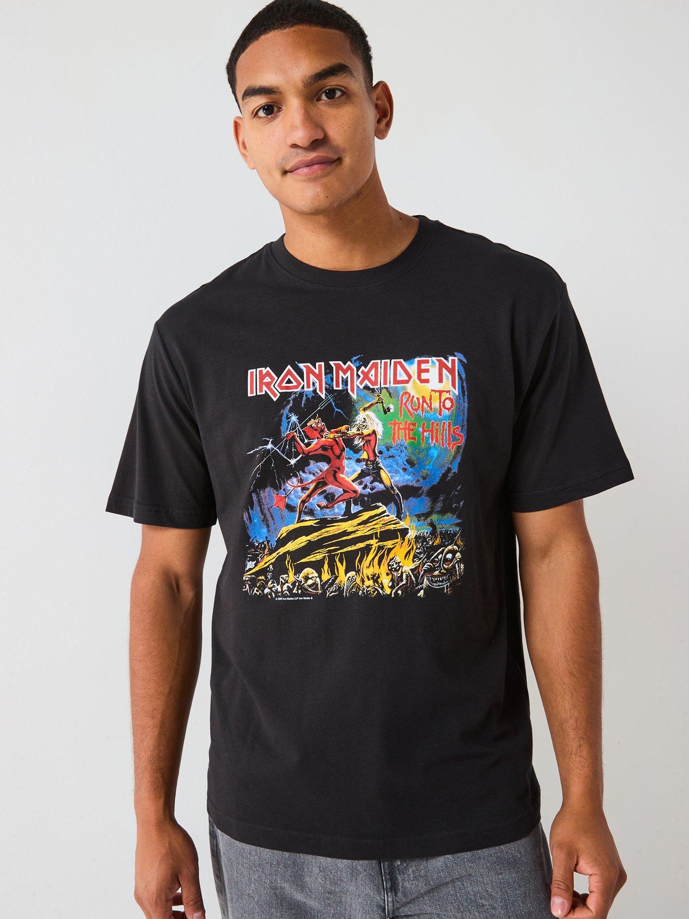 ONLY & SONS Iron Maiden Relaxed Fit Short Sleeve T-Shirt - Black