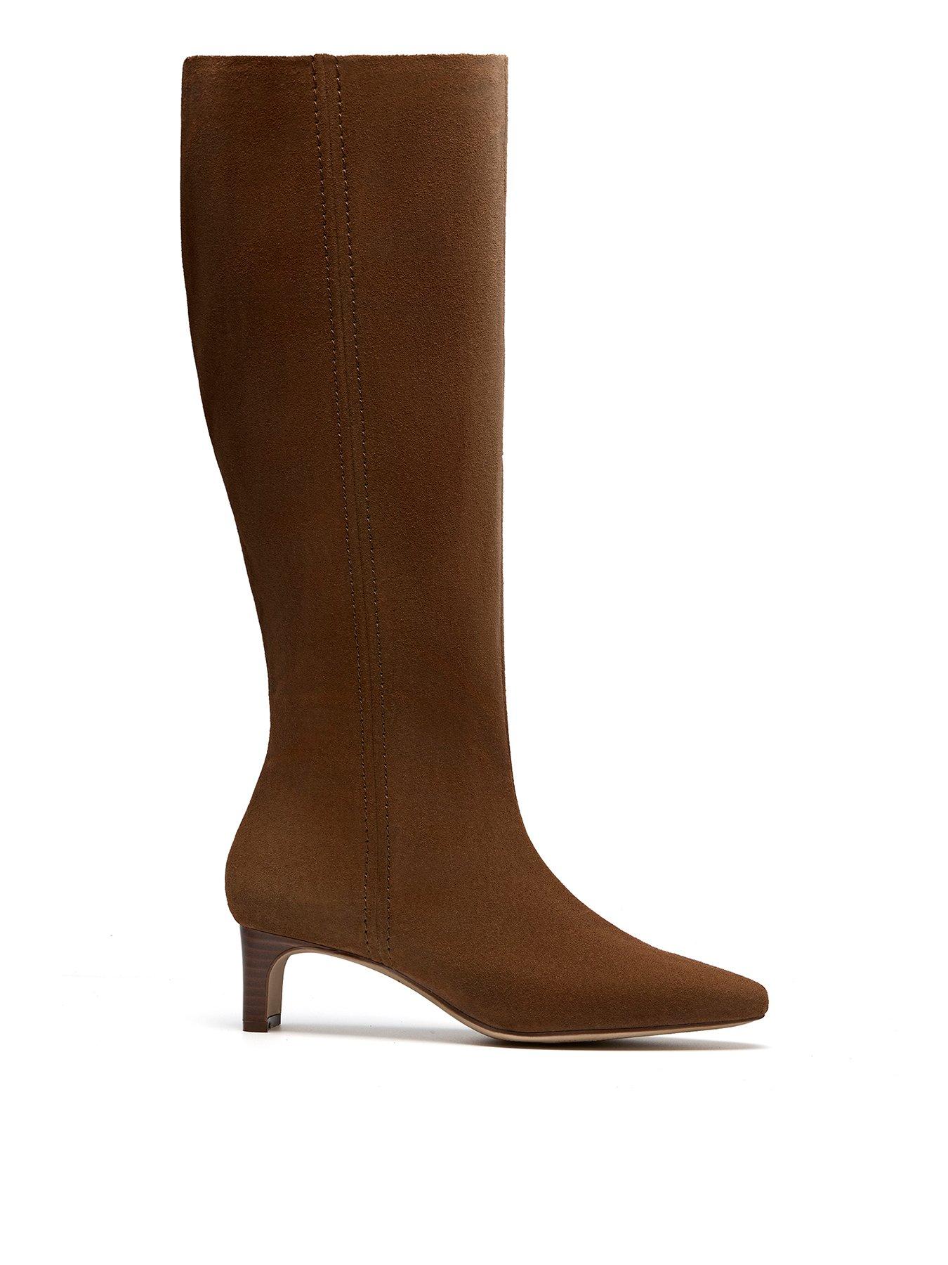 Clarks Edina Tall Knee Boots - Brown