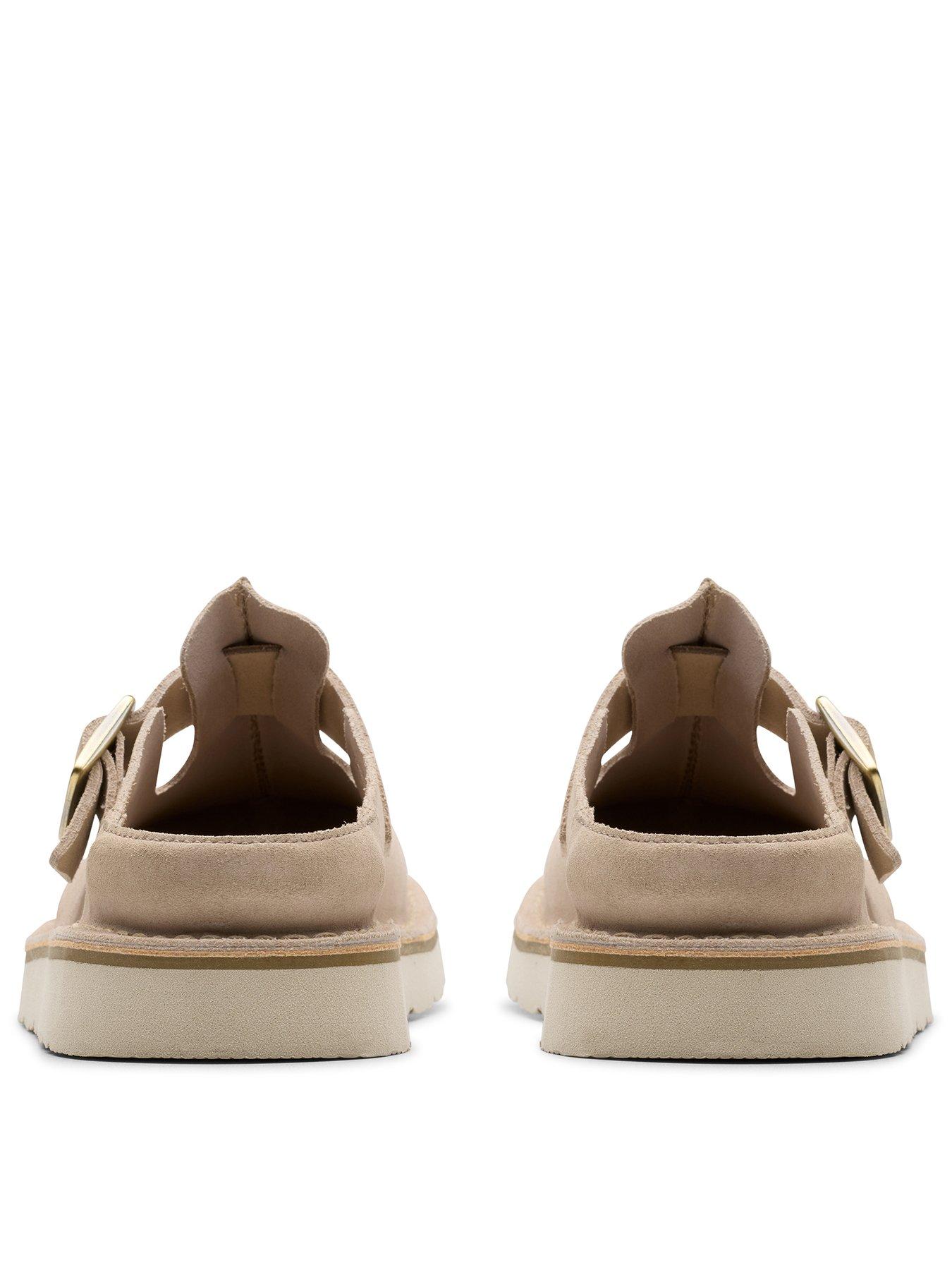 Image 3 of 6 of Clarks Solsbury Mule. Suede Shoes - Beige
