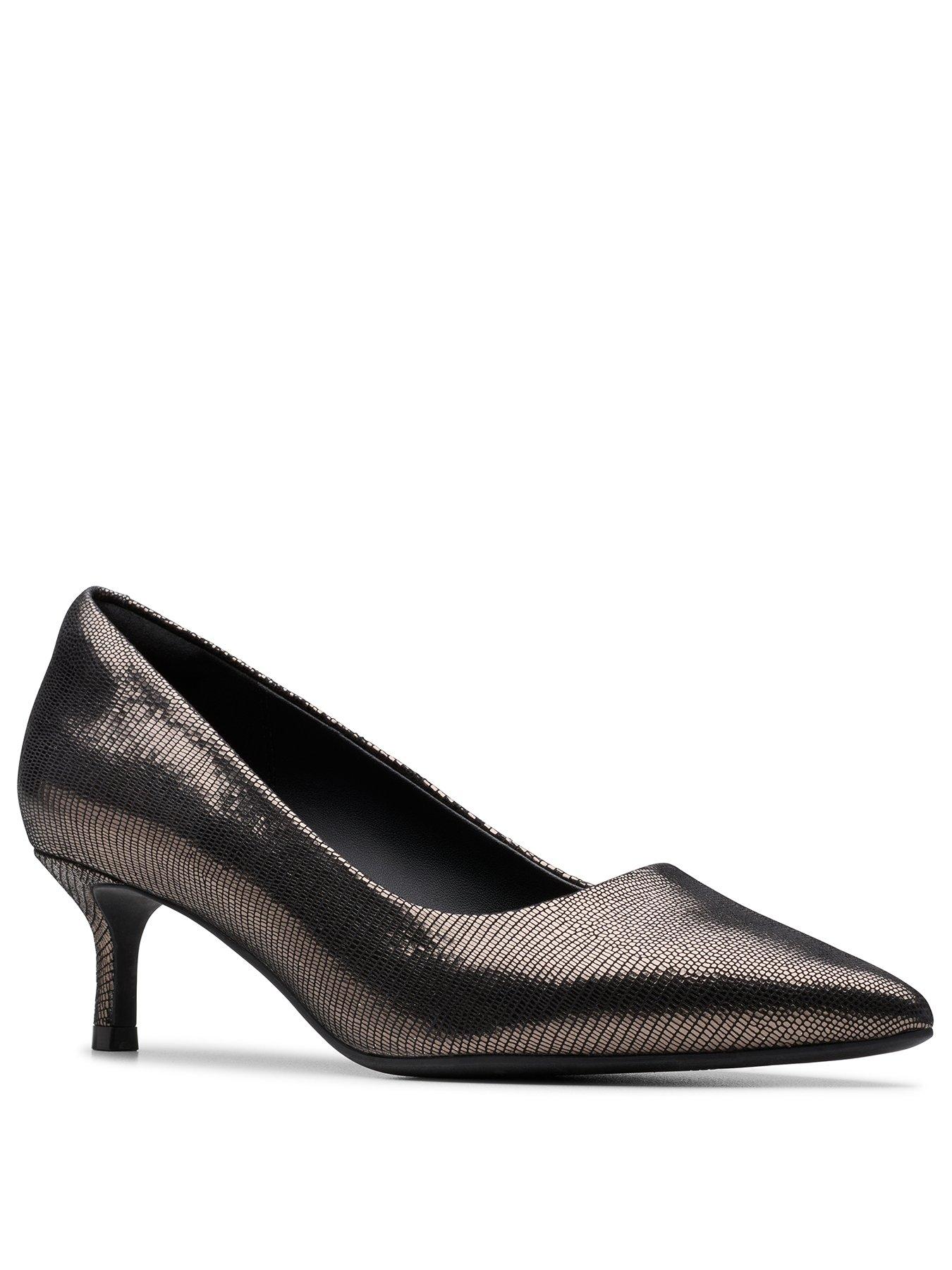 Image 2 of 6 of Clarks Zarey Court Shoes - Silver