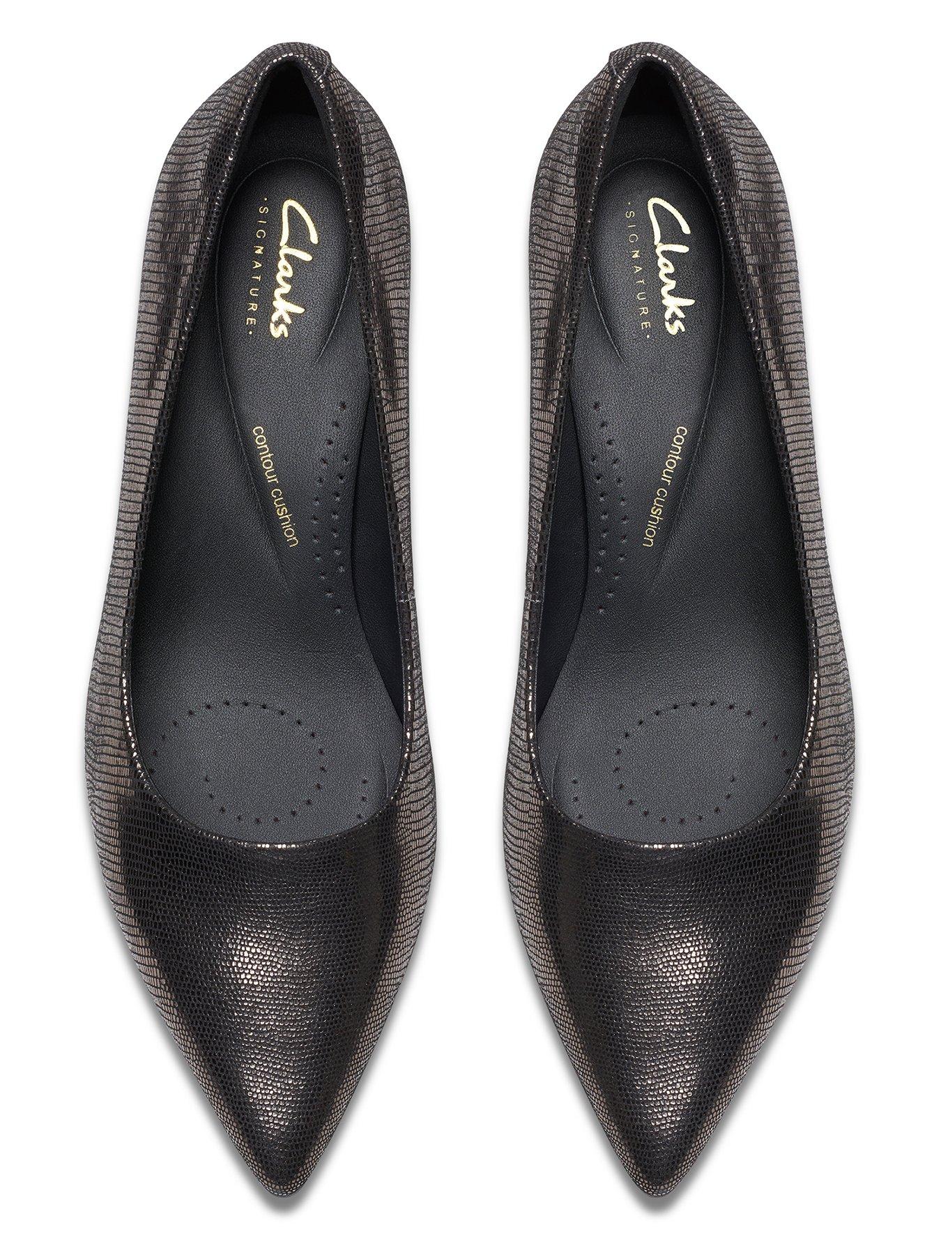 Image 4 of 6 of Clarks Zarey Court Shoes - Silver
