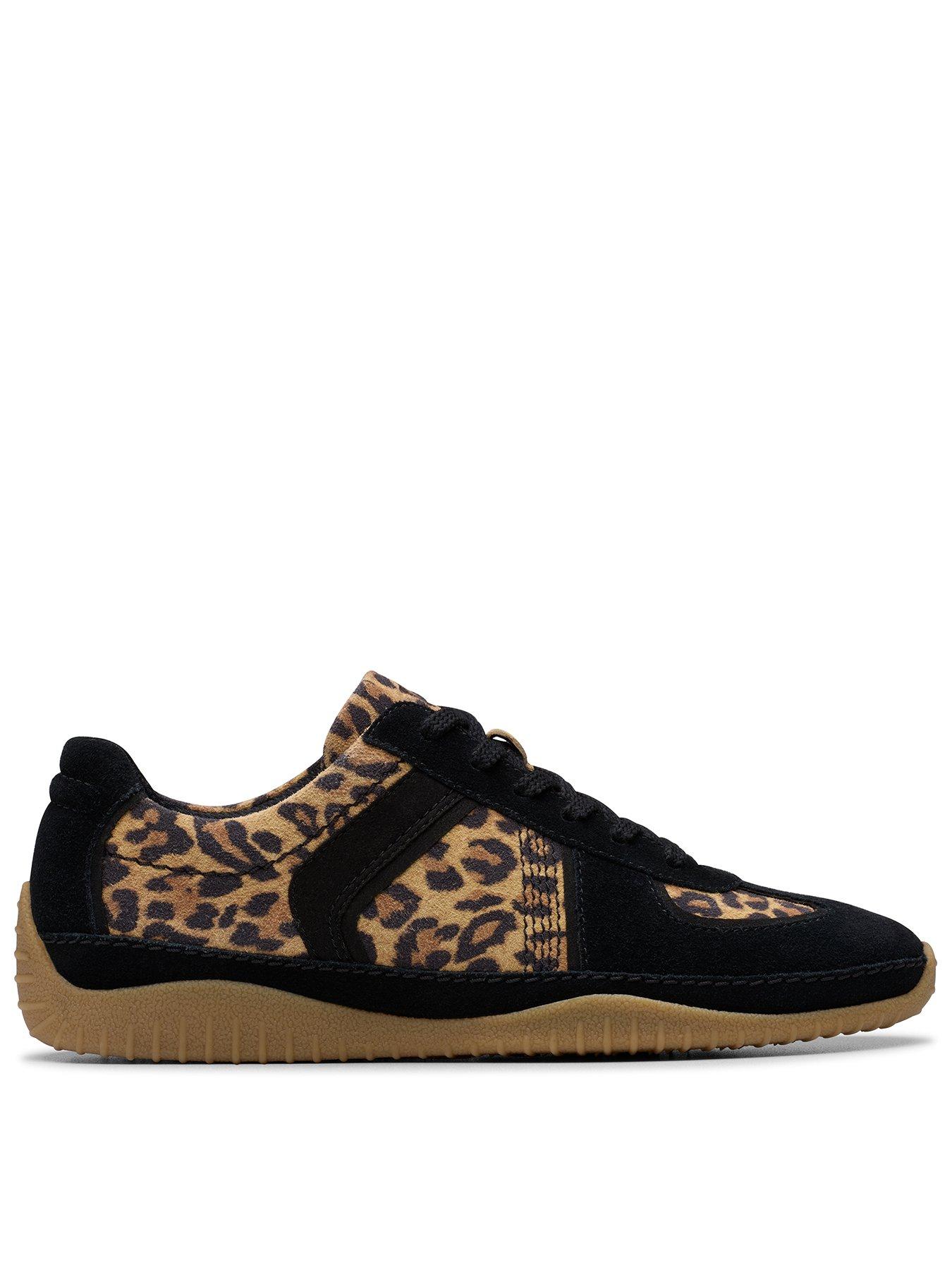 Clarks Meridor Lo Trainers - Leopard