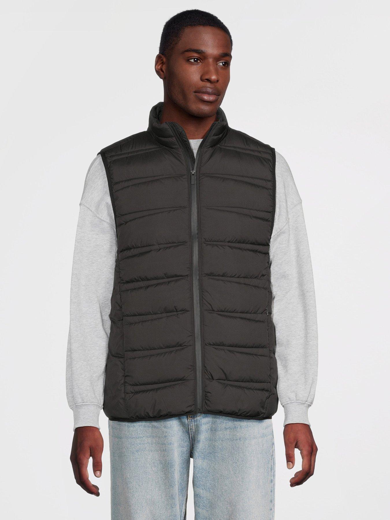 River Island Lightweight Padded Gilet - Black