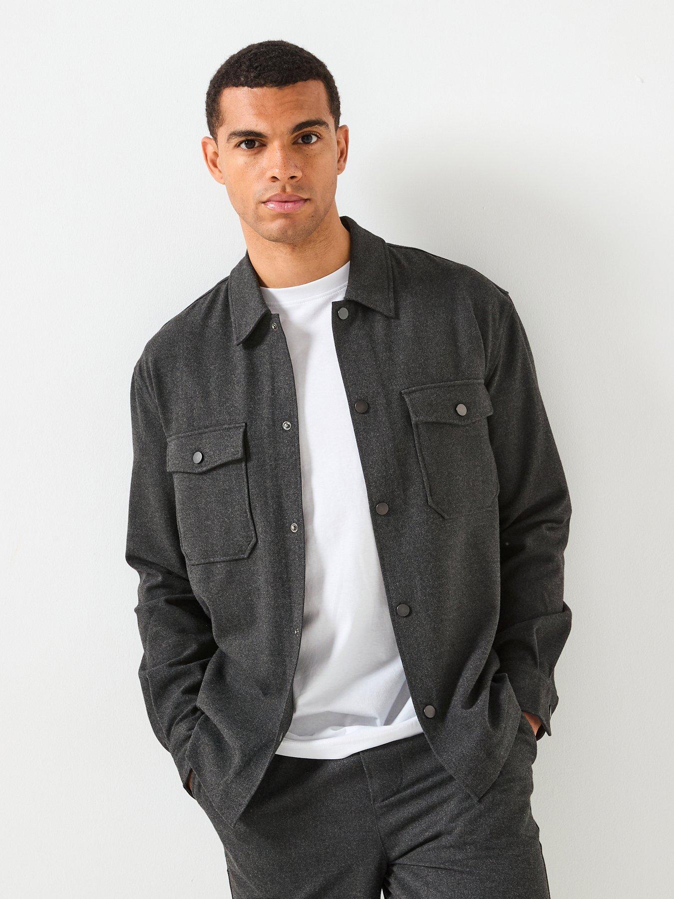 ONLY & SONS Mark Brushed Overshirt - Grey