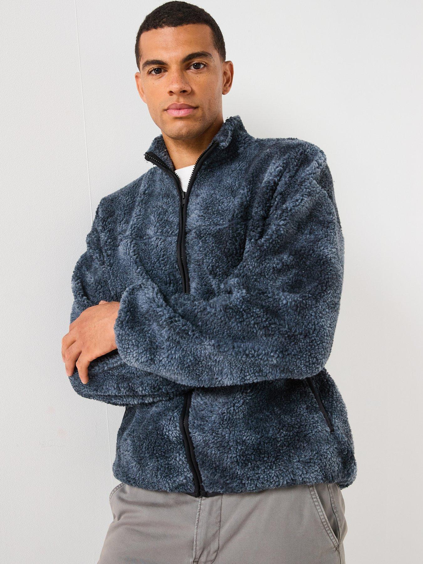 only-sons-james-zip-fleece-jacket-black