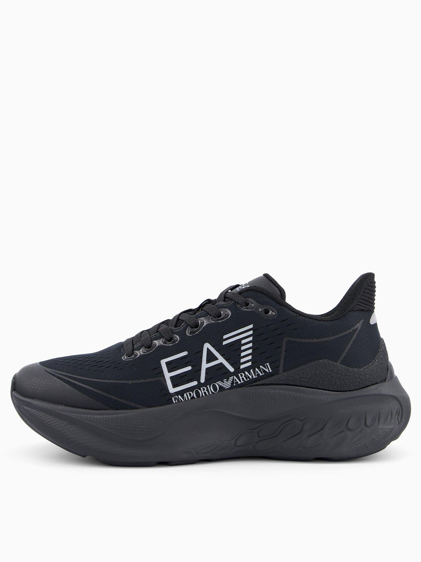 EA7 Emporio Armani Wave Chunky Textile Runner Trainers - Black