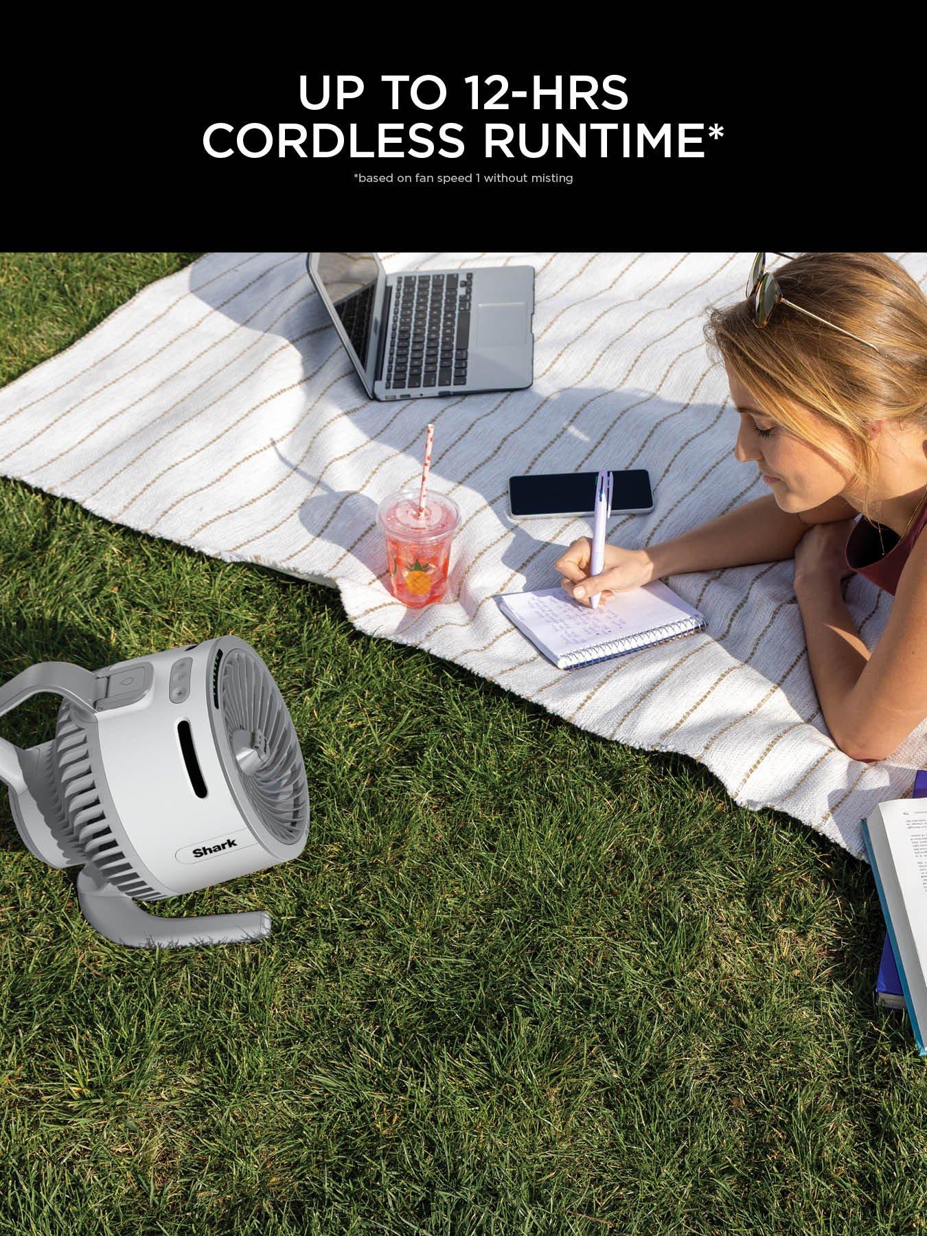 Image 3 of 8 of Shark FlexBreeze HydroGo Misting Fan FA050UKDV- Dove