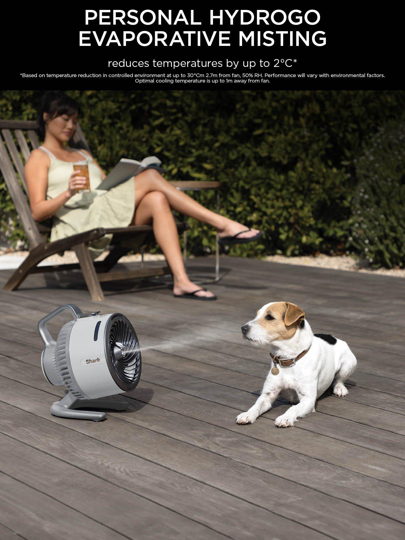 Image 6 of 8 of Shark FlexBreeze HydroGo Misting Fan FA050UKDV- Dove