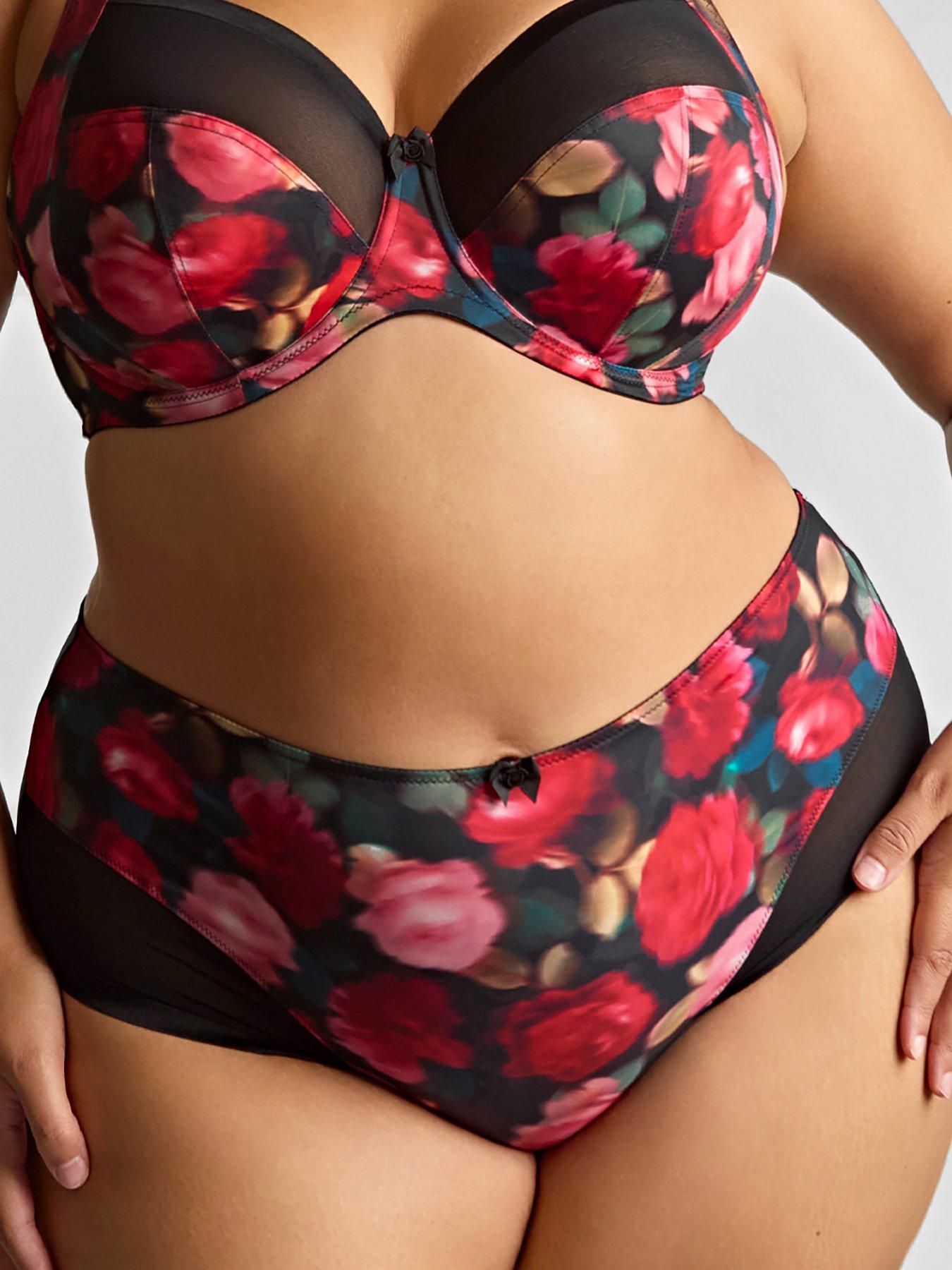 undefined Bliss Rose Print Deep Brief  - Rose Print