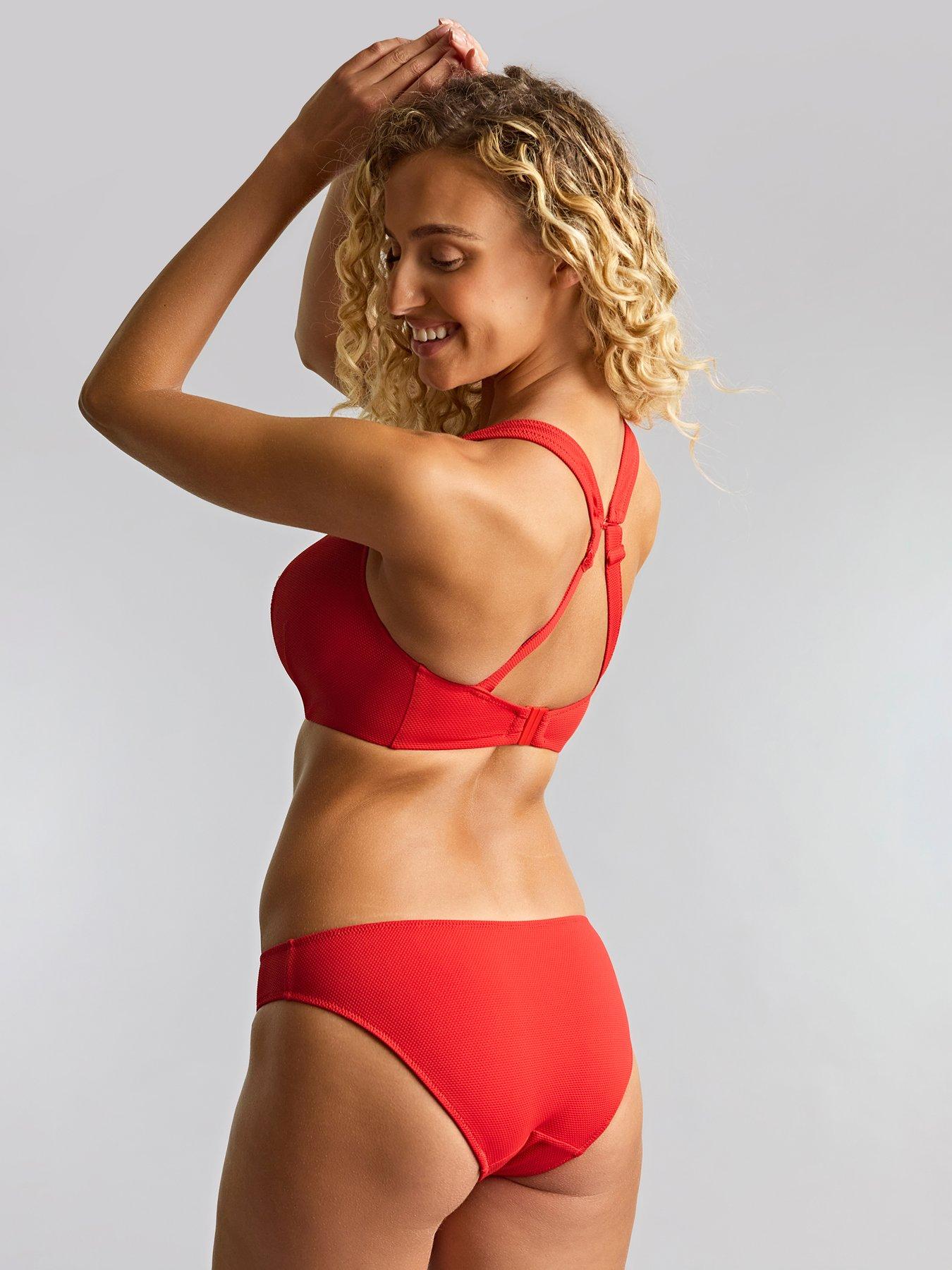 Image 4 of 5 of Panache Aurora Red Brazilian Bikini Brief - Aurora Red