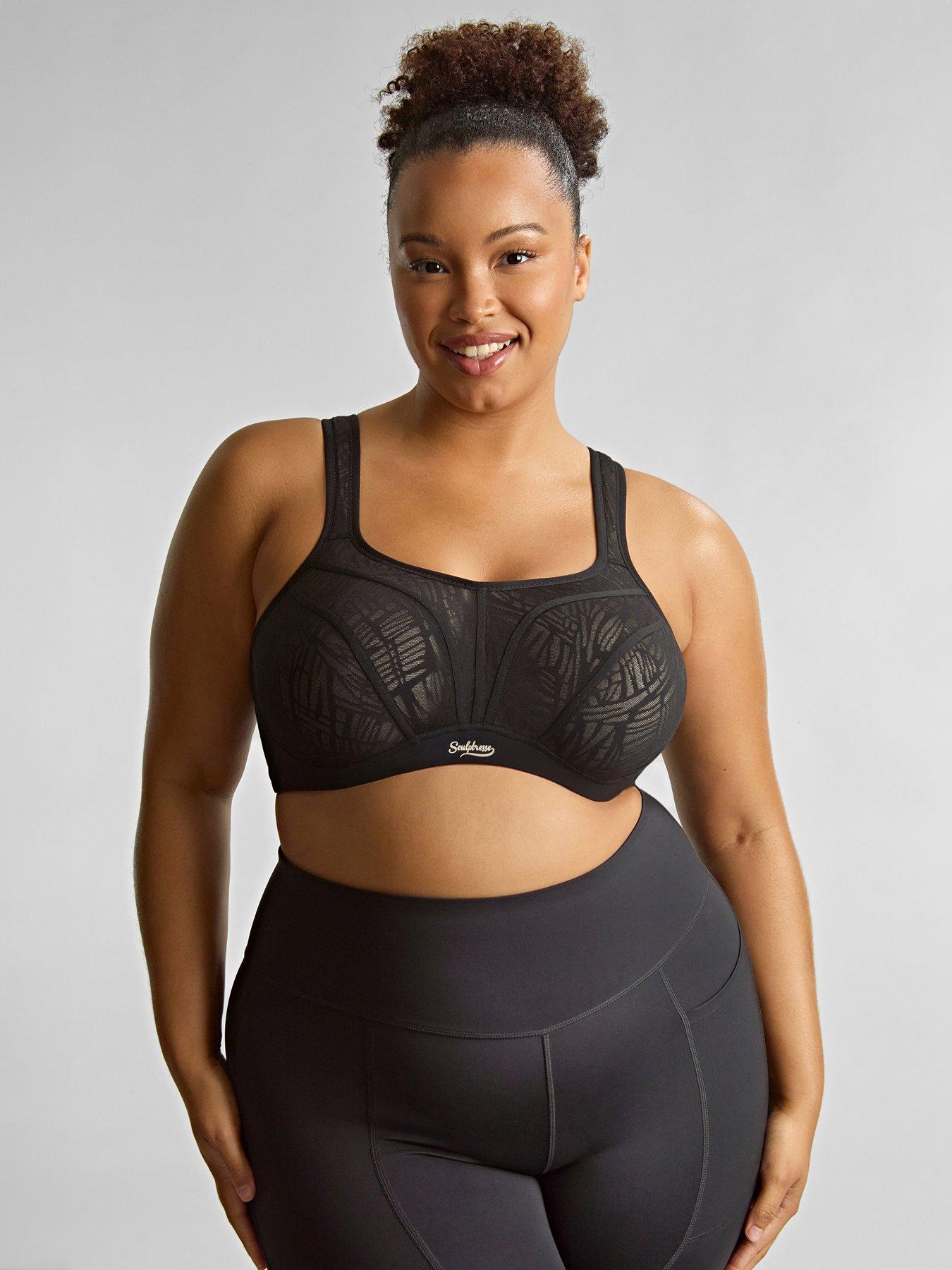 Panache Sport Non-padded Black Sports Bra Black/Chalk Very