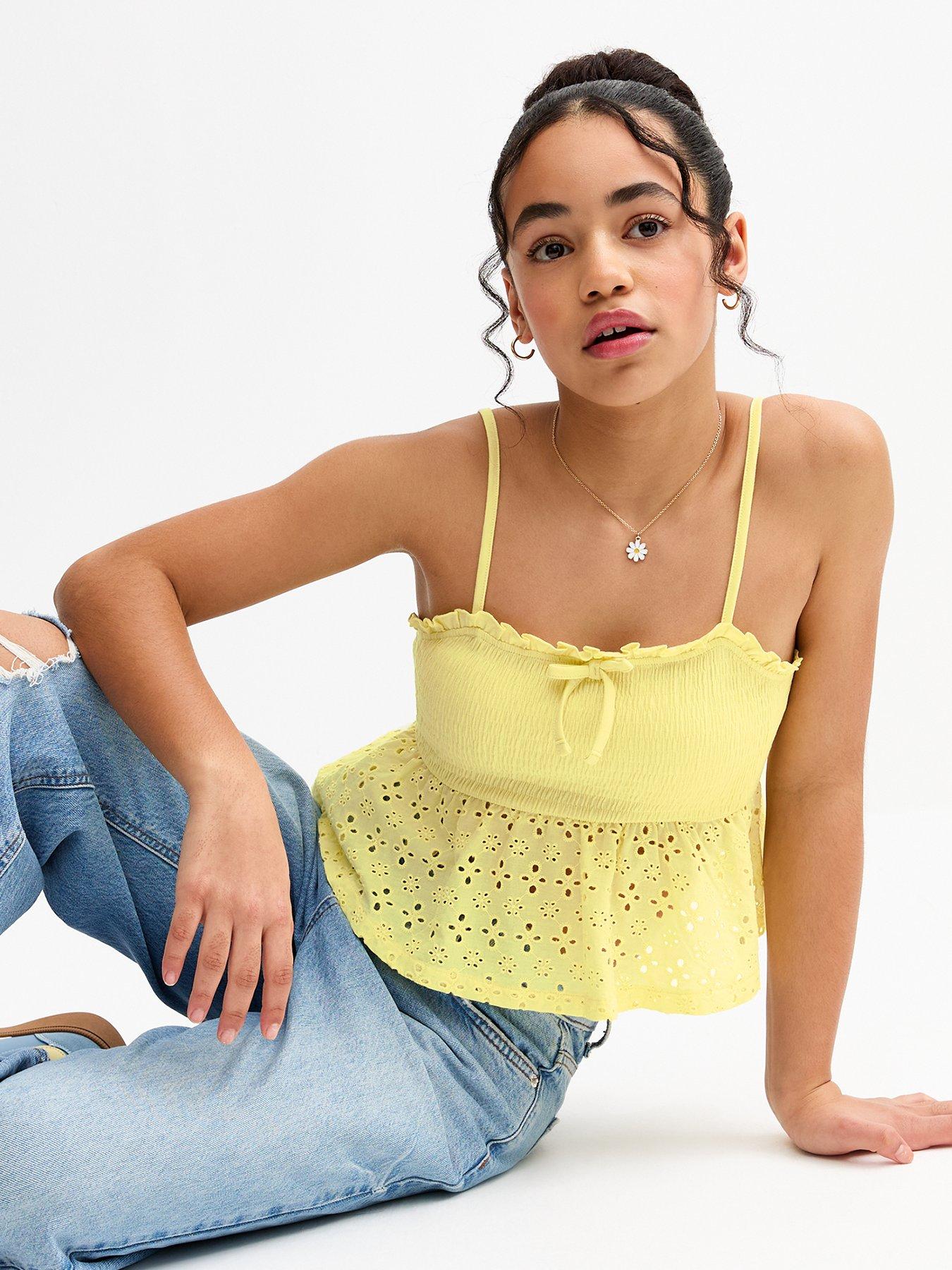 undefined Baby Doll Camisole Top - Yellow
