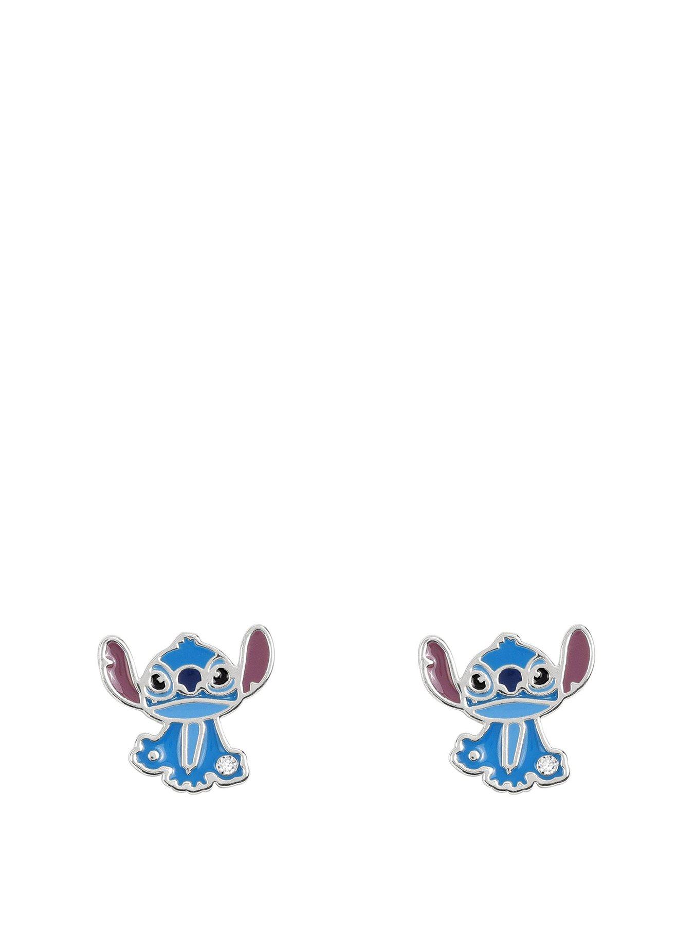 disney-stitch-silver-plated-stud-earrings