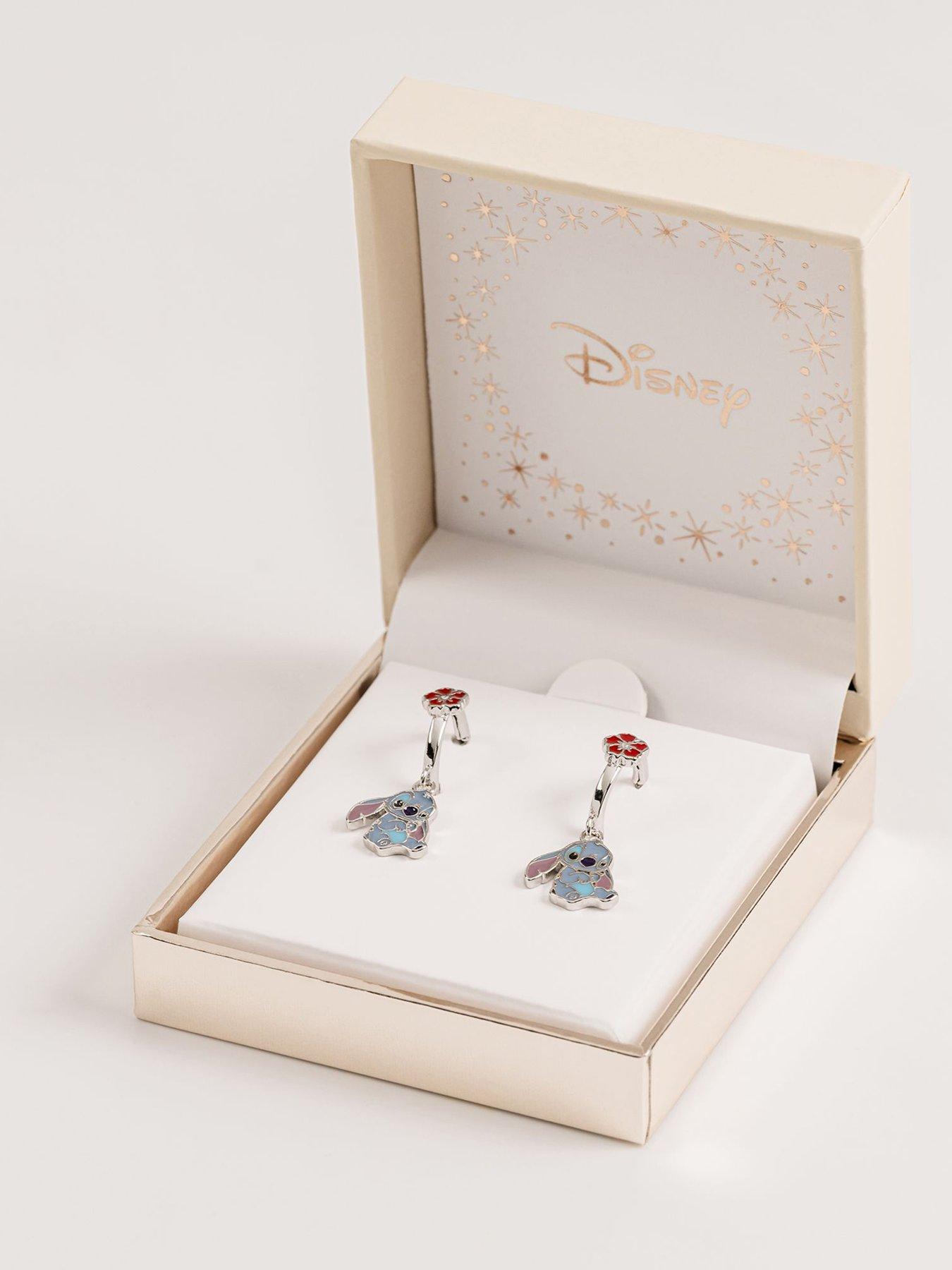 Image 2 of 3 of Disney Stitch Dangle Hoop Earrings