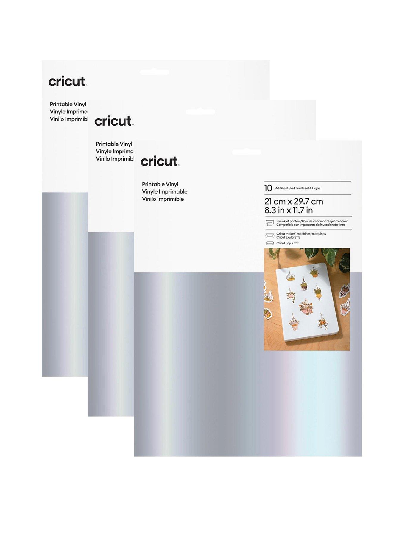 Cricut Joy Xtra Printable Vinyl (Silver) 30 Sheets