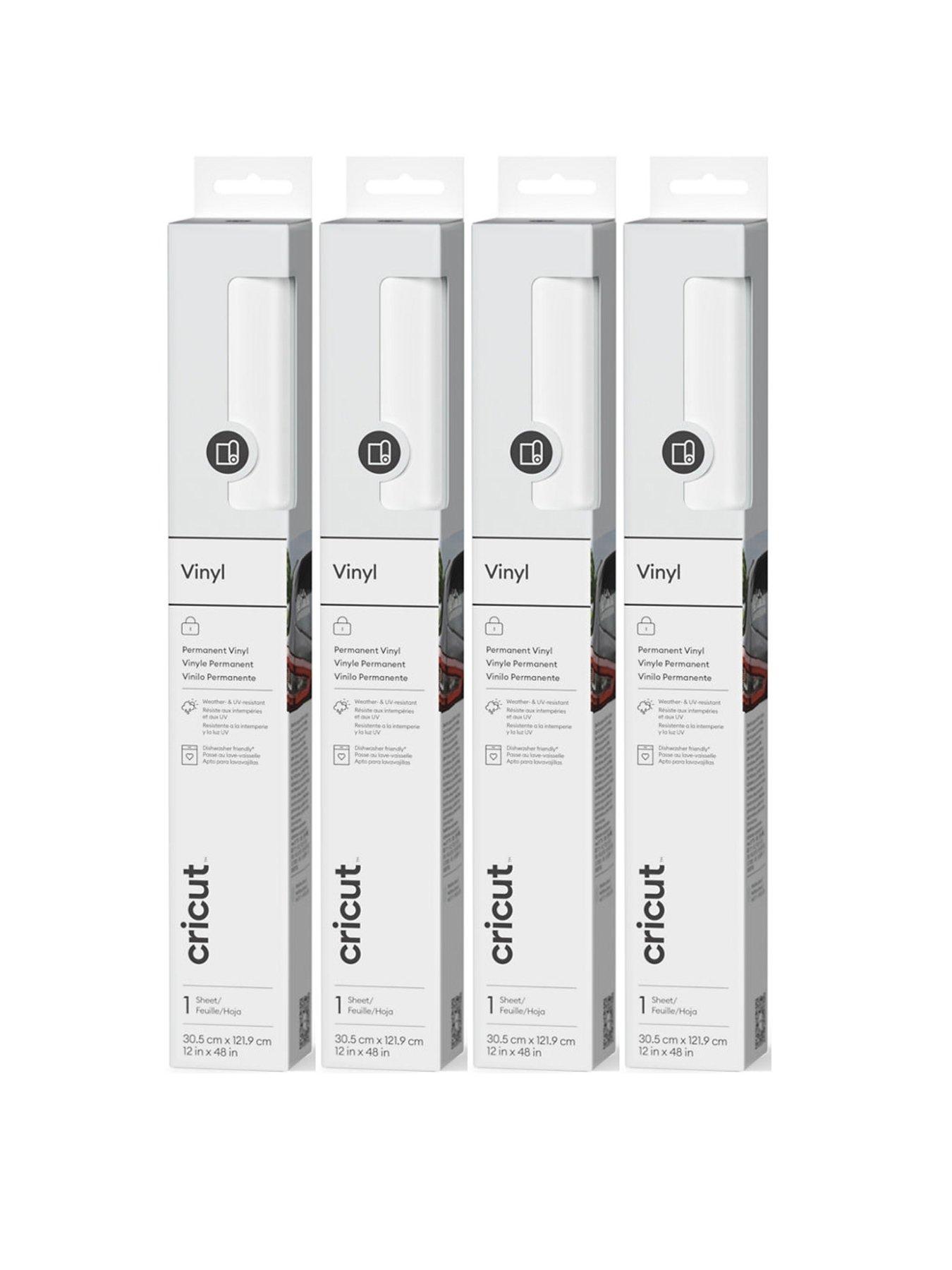 Cricut Permanent Vinyl White - 4 Pack
