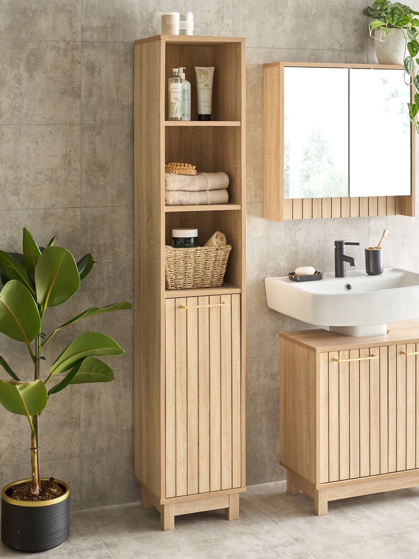 Very Home Lotus Pannelled Tall Cabinet - FSC® Certified