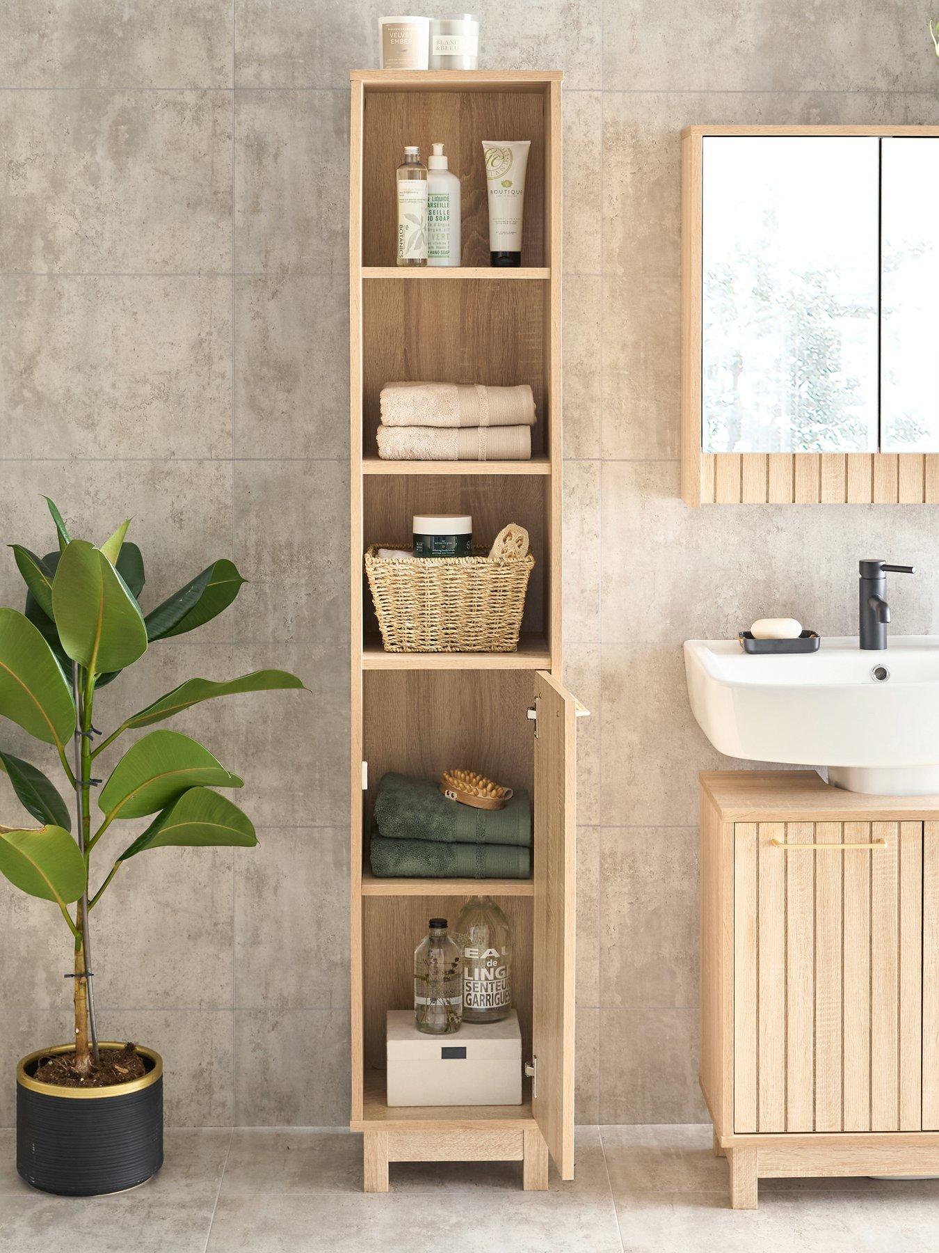 Image 7 of 7 of The Very Collection Lotus Pannelled Tall Cabinet - FSC&reg; Certified