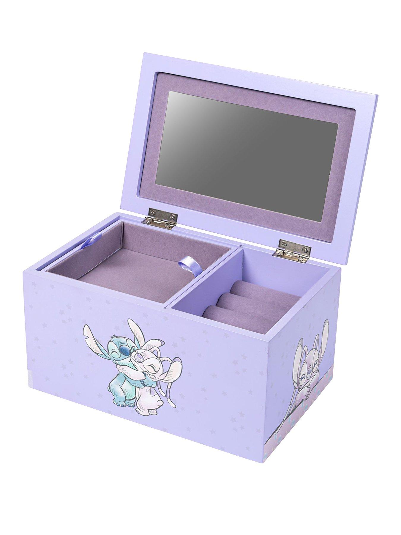 Purple Children's Jewelry Boxes Disney Stitch And Angel