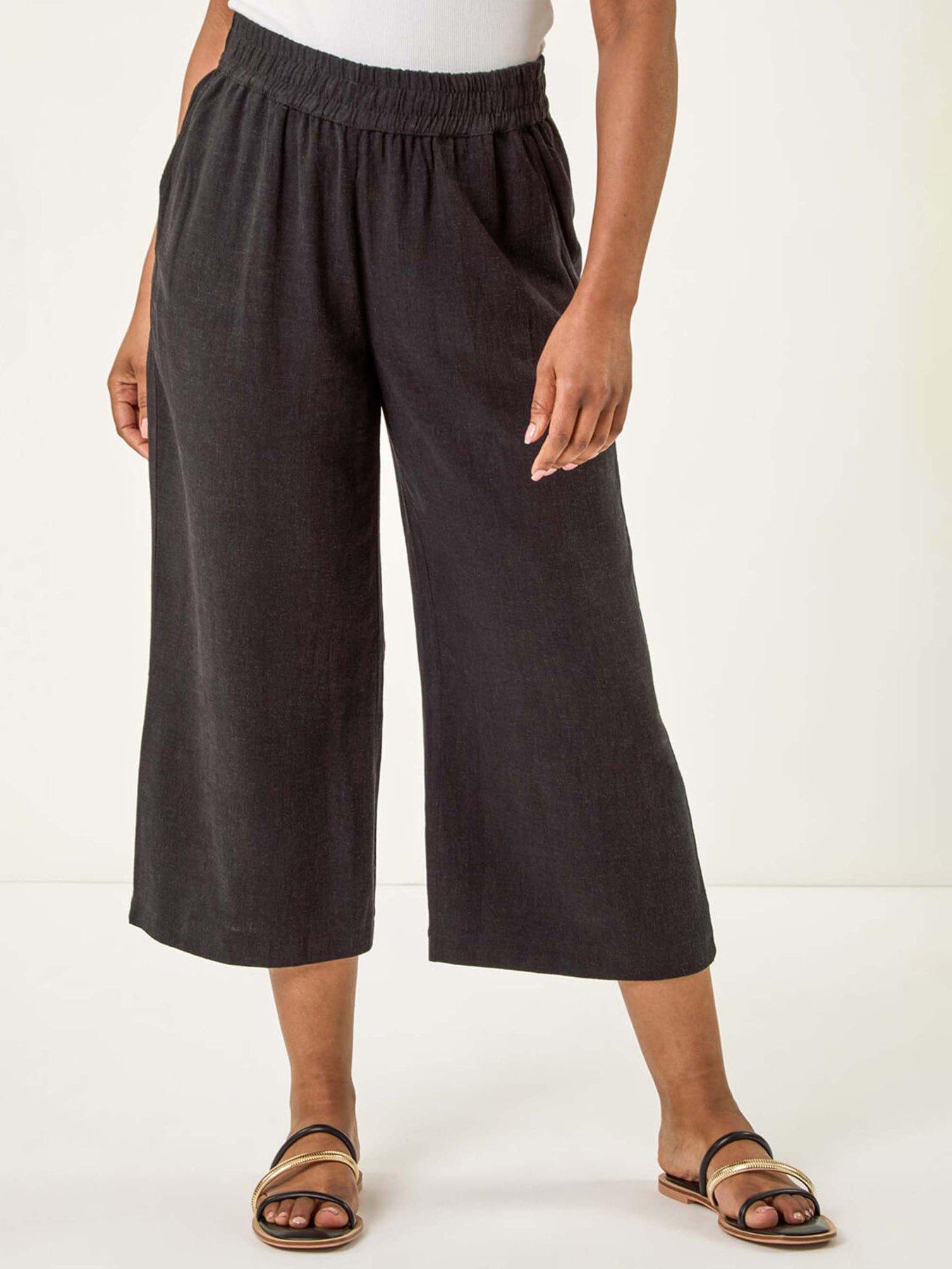Romy Culotte - Black Linen Mix