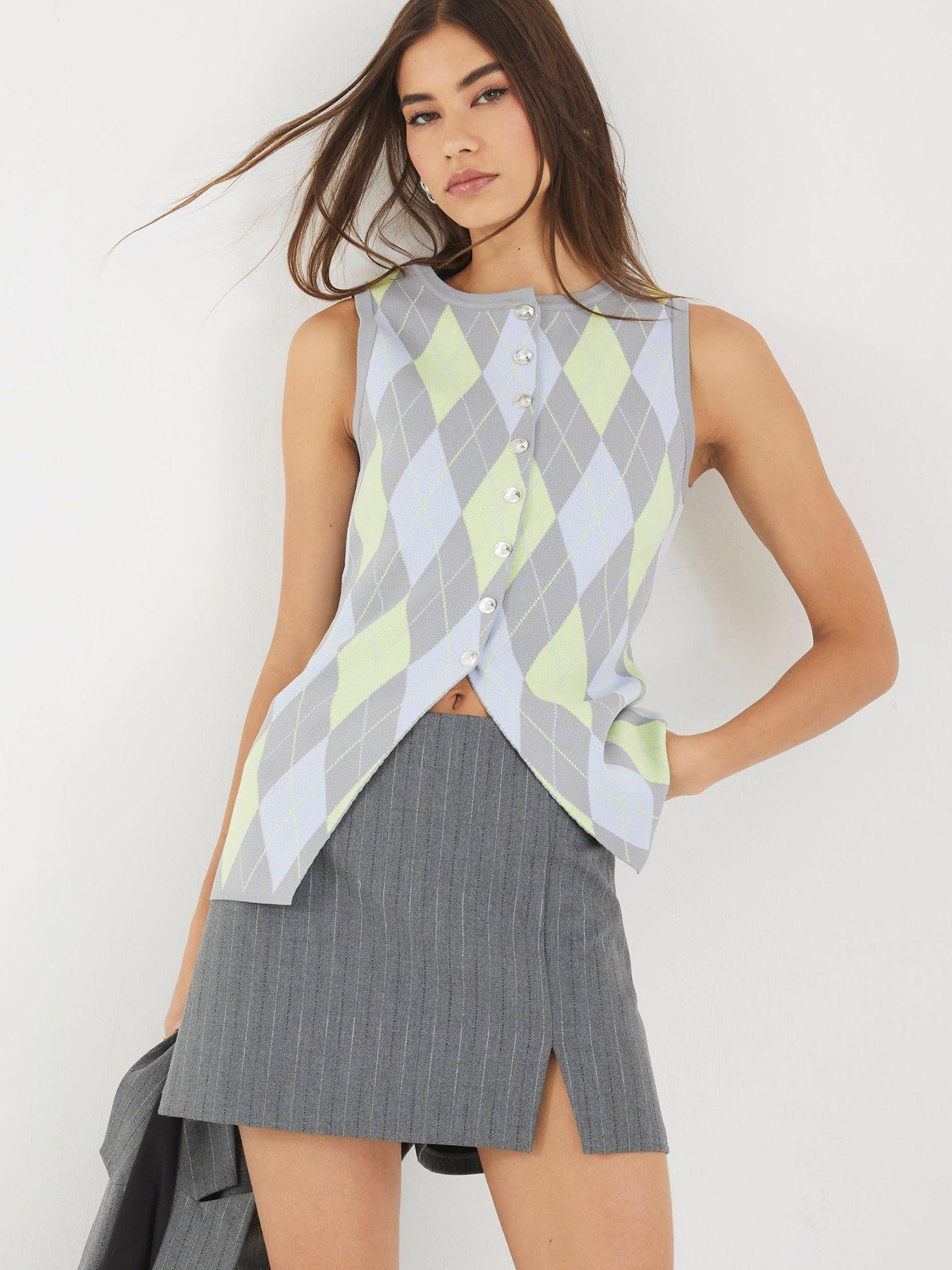 undefined Argyle Slim Waistcoat