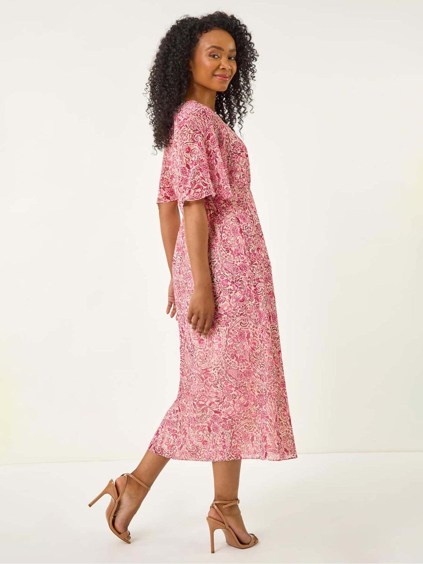 TEA AT NOON PAISLEY WOVEN MINI DRESS
