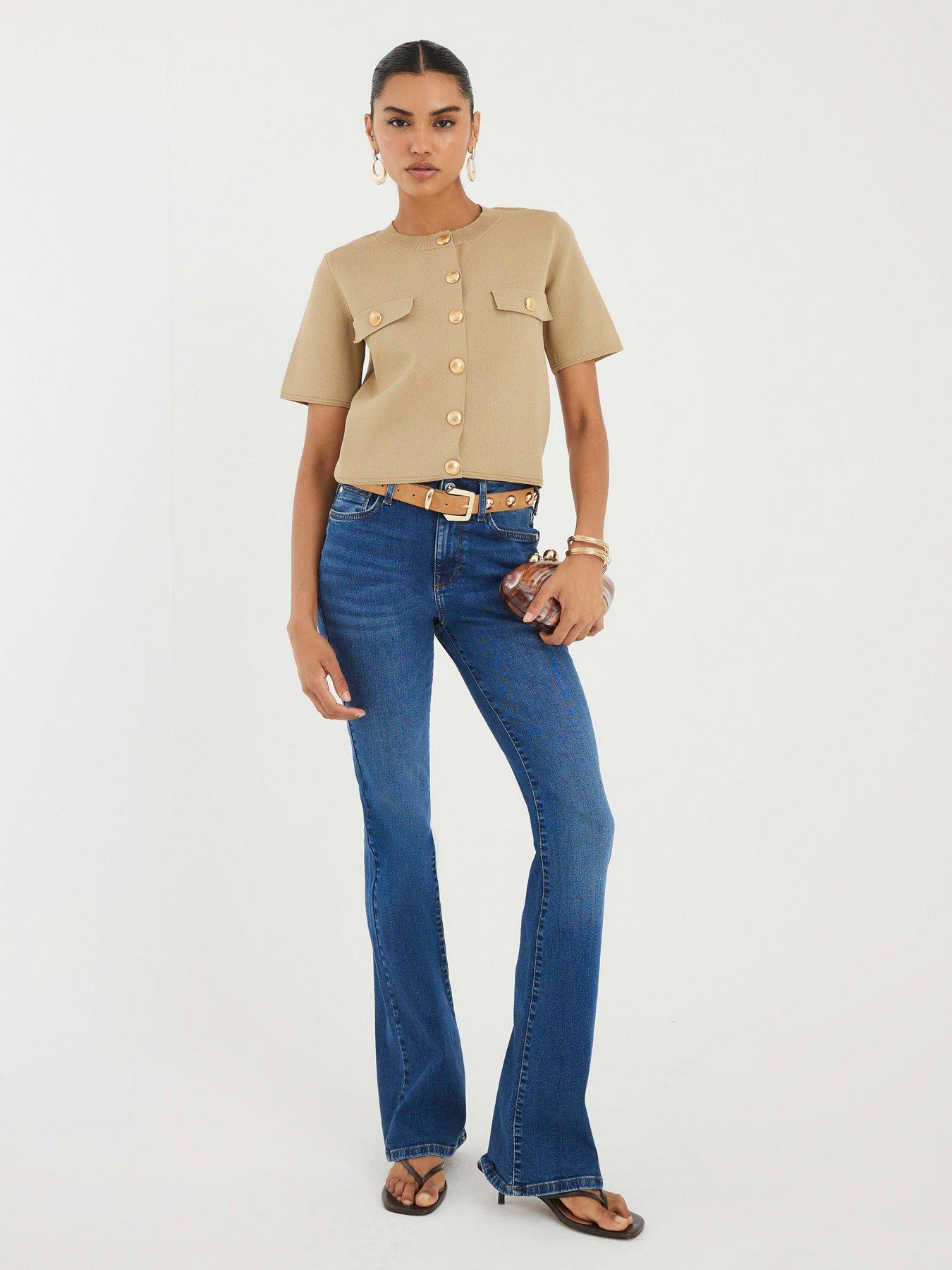 Image 2 of 4 of River Island Military T-Shirt - Brown
