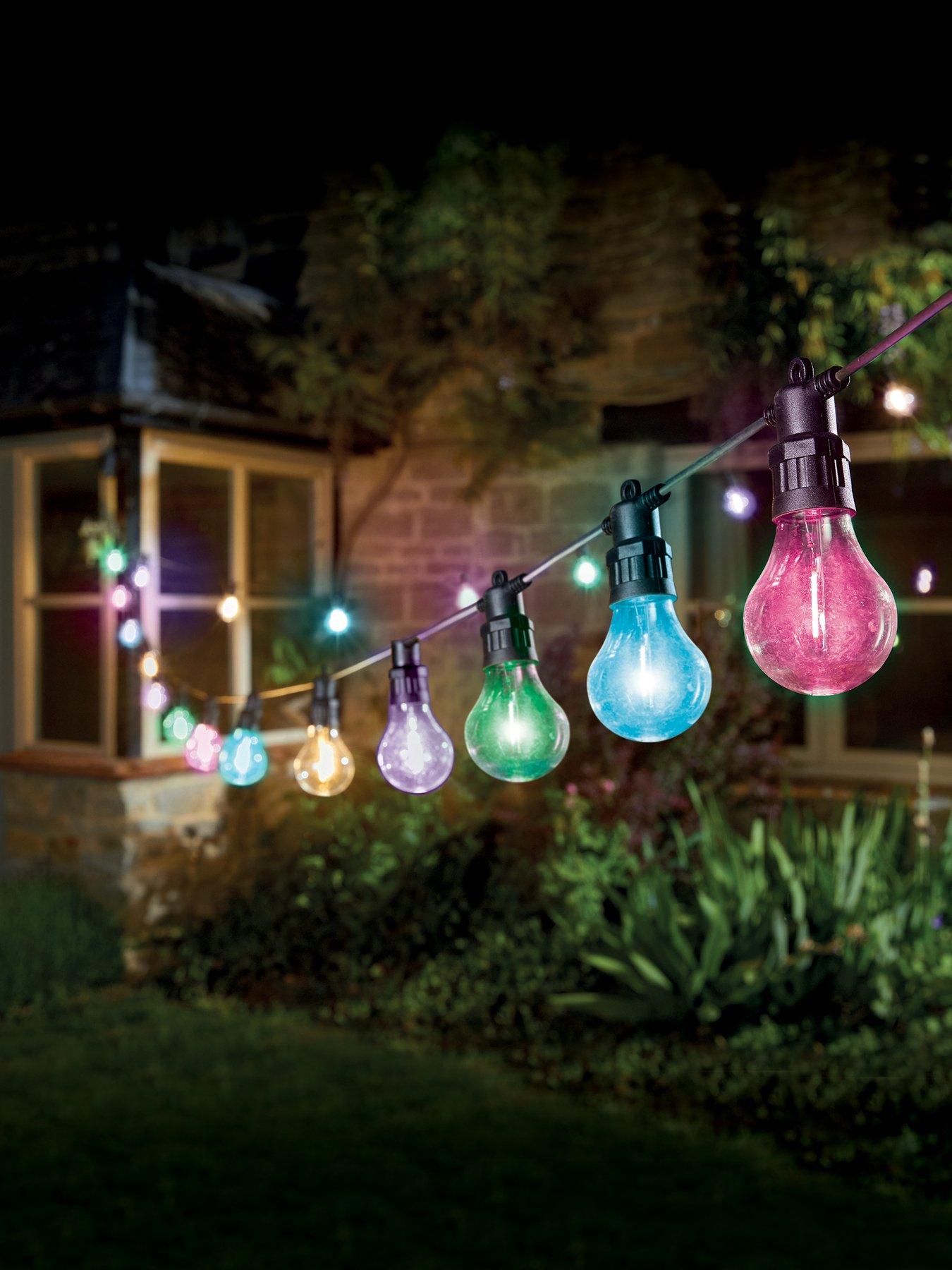 Smart Solar Decor Festoon LV String Lights, Multi Coloured - Set of 20