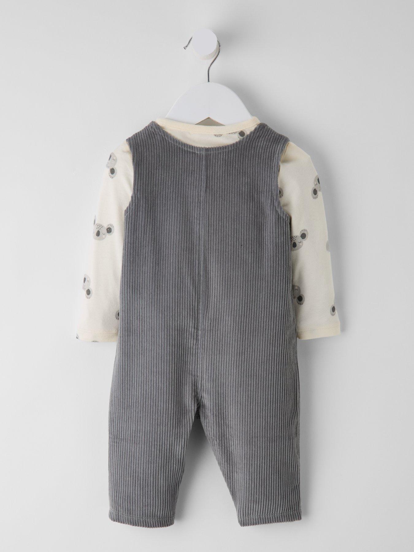 Image 2 of 5 of The Very Collection Baby Boy Cord Koala Dungaree Set