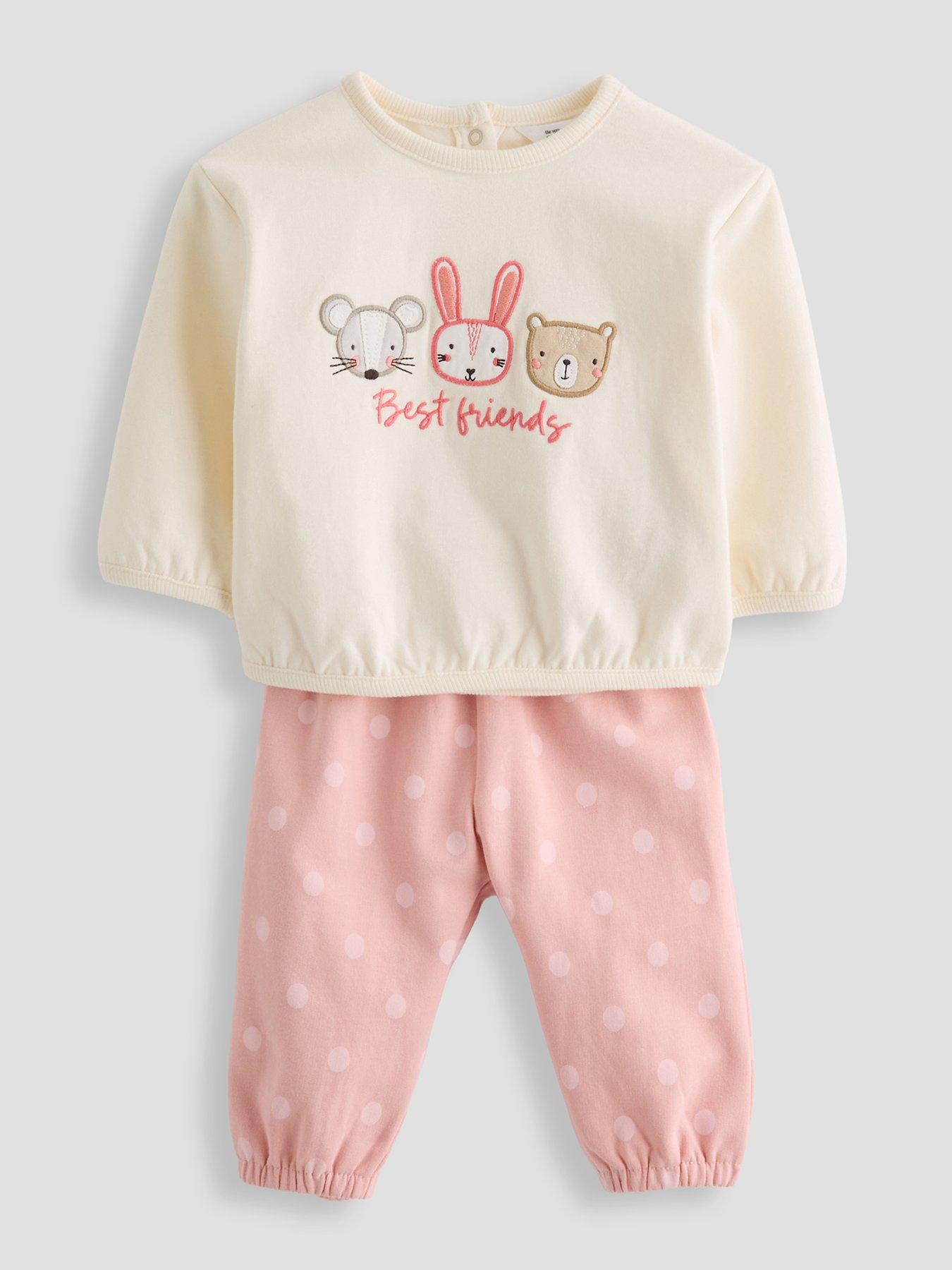 The Very Collection Baby Girls Best Friends Sweat And Legging Set - Pink