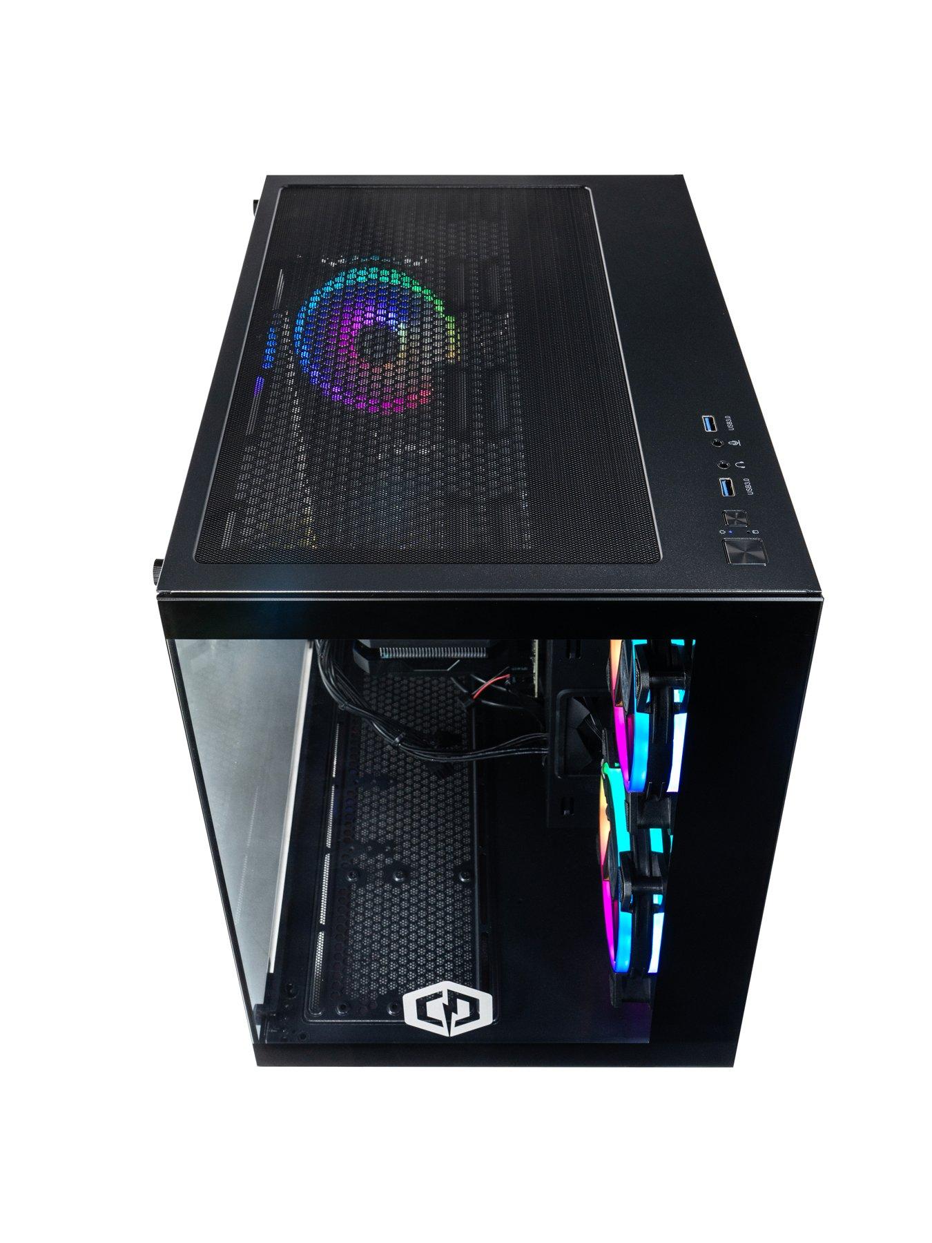 Image 5 of 7 of CyberPower PC Ark Gaming Desktop - GeForce RTX 5060, Intel Core i5 14400F, 16GB RAM, 1TB SSD - Black