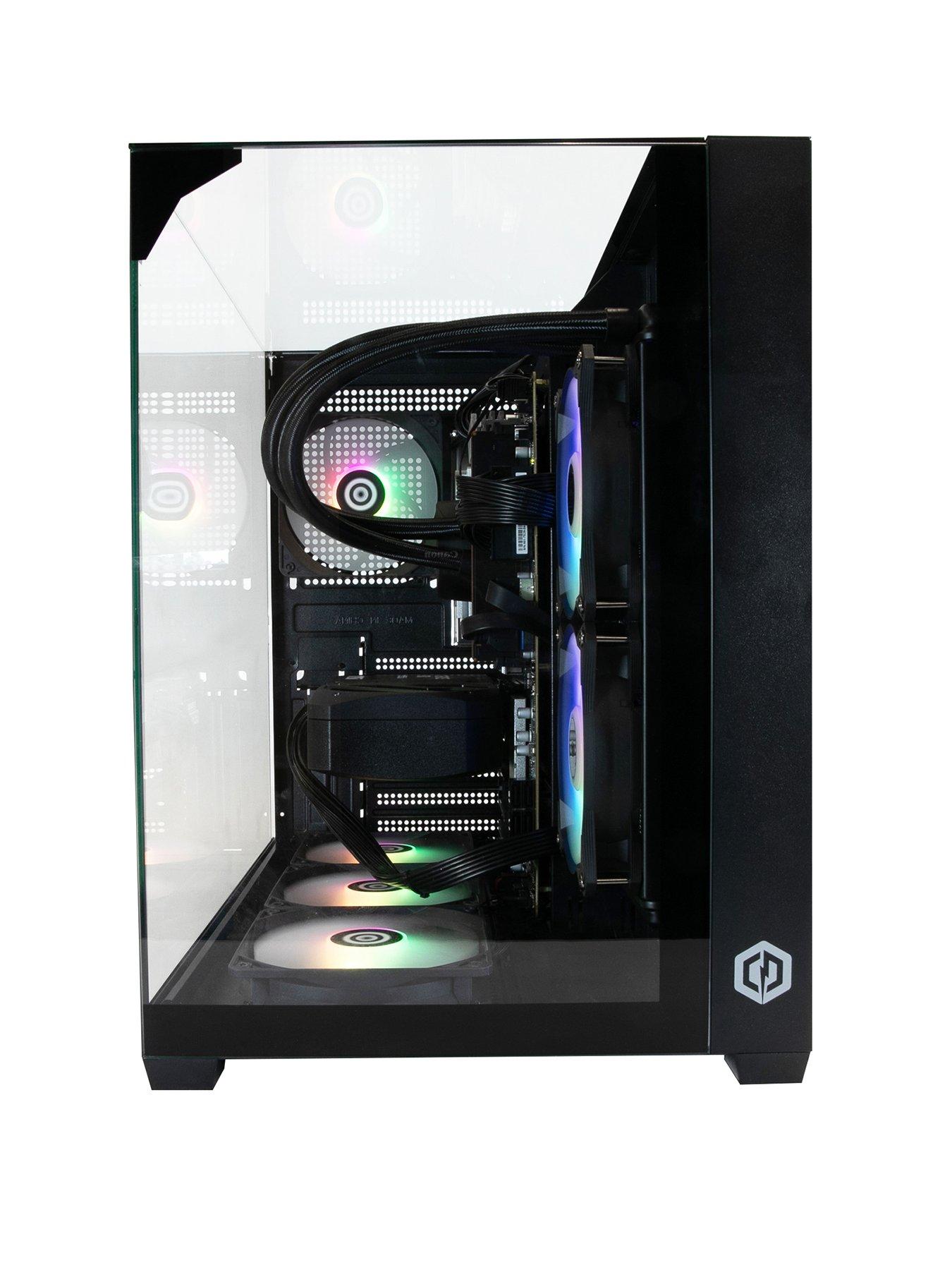 Image 2 of 7 of CyberPower PC Zephyr&nbsp;Gaming Desktop - Intel Core Ultra 7 265KF, RTX 5060 Ti, 32GB RAM, 1TB SSD - Black
