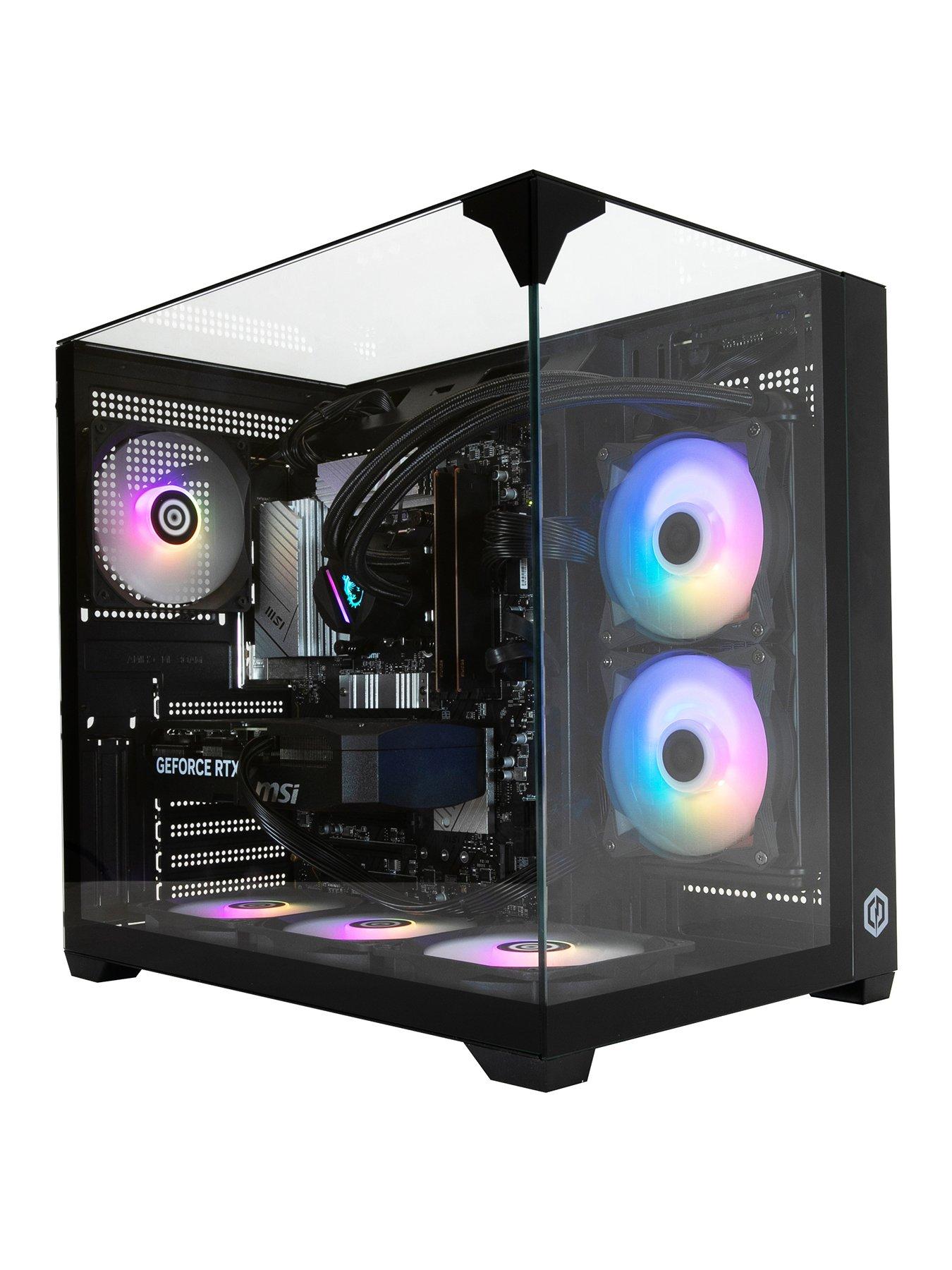 CyberPower PC Trigon Gaming Desktop - Intel Core Ultra 7 265KF, GeForce RTX 5070, 32GB RAM, 1TB SSD - Black