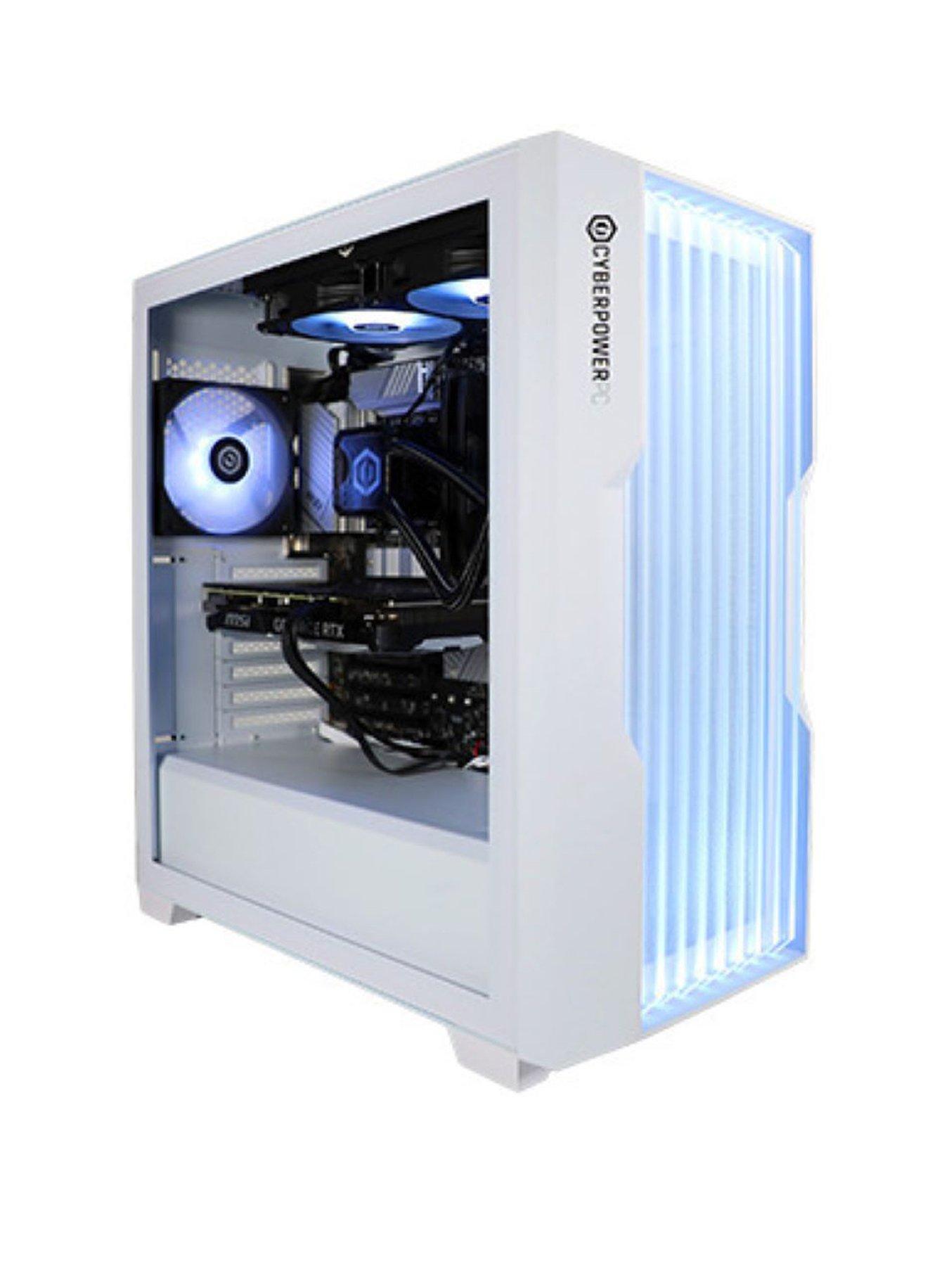 Image 1 of 7 of CyberPower PC Lumina Gaming Desktop - Intel Core Ultra 9 285K, GeForce RTX 5070 Ti, 32GB RAM, 1TB SSD - Black