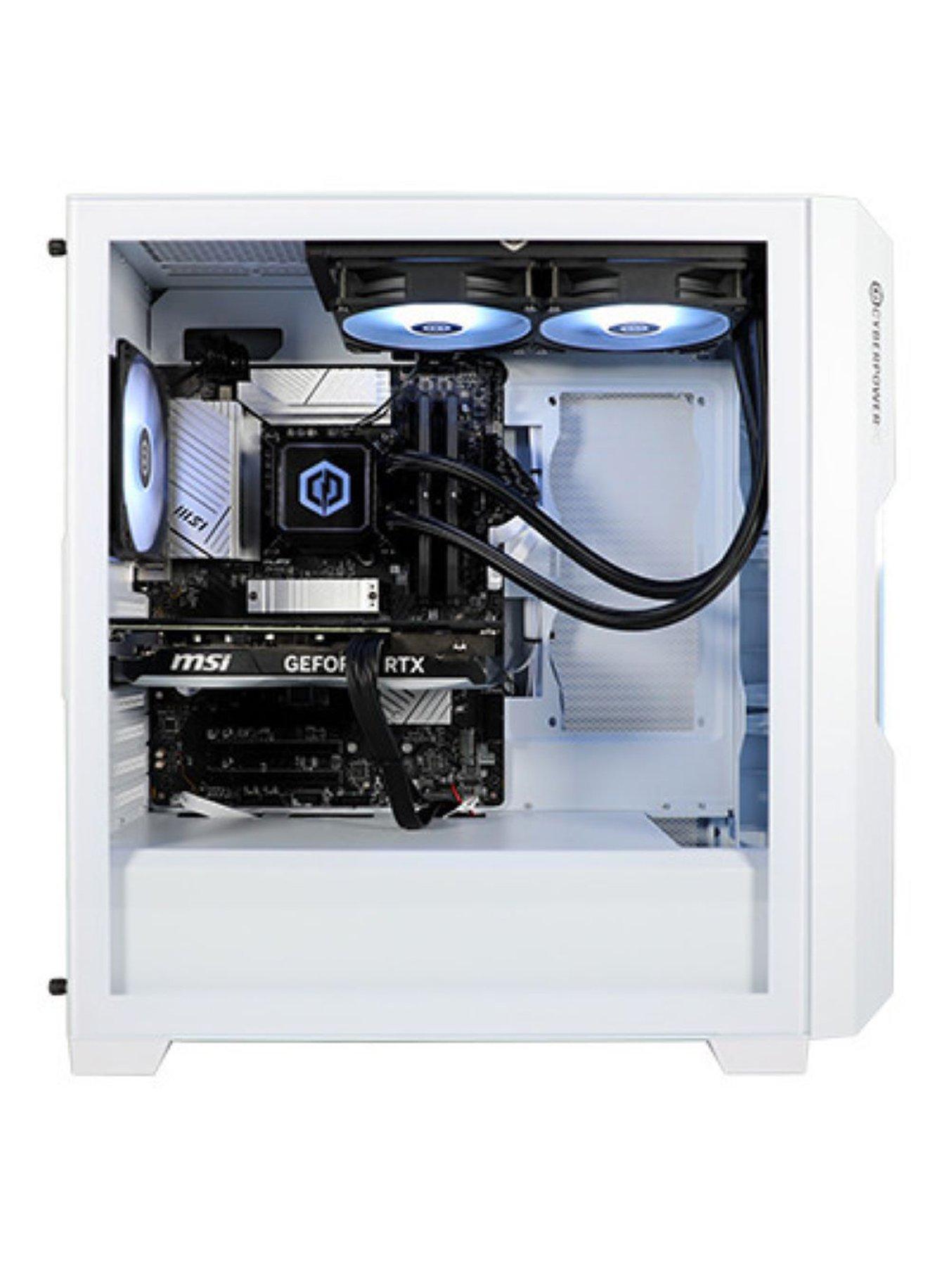 Image 5 of 7 of CyberPower PC Lumina Gaming Desktop - Intel Core Ultra 9 285K, GeForce RTX 5070 Ti, 32GB RAM, 1TB SSD - Black