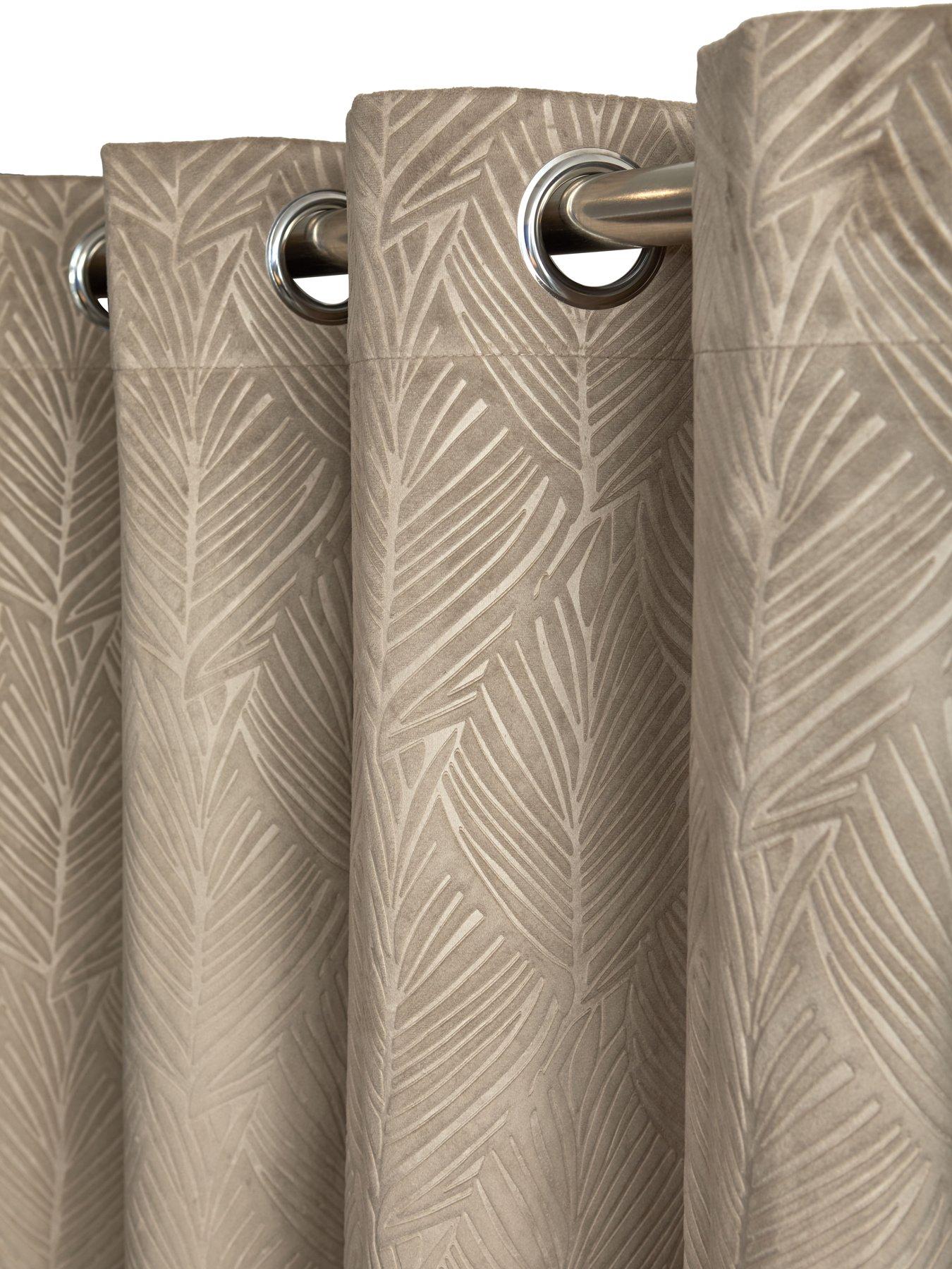 Image 5 of 5 of The Very Collection Leaf Velvet Eyelets&nbsp;Blackout