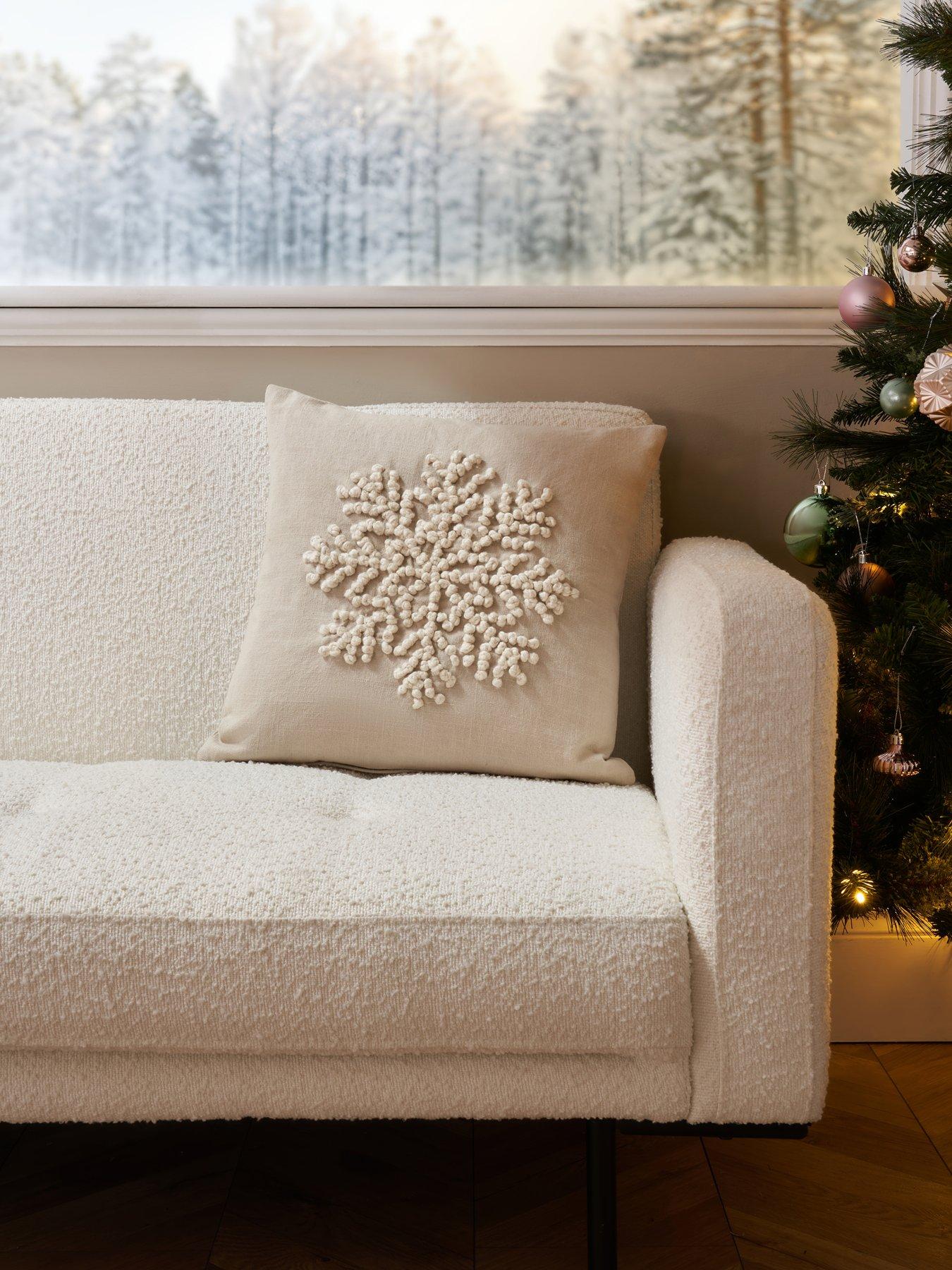 Very Home Bobble Snowflake Cushion