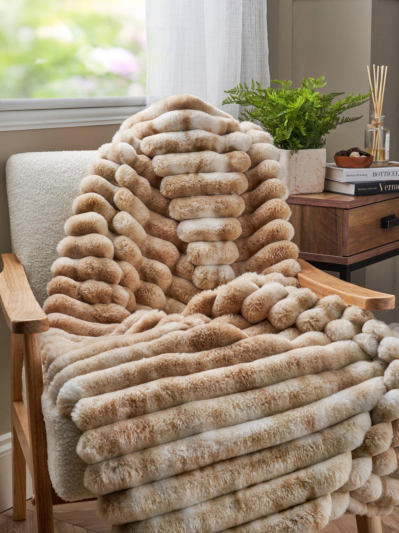 Image 1 of 5 of The Very Collection Marled Rib Throw