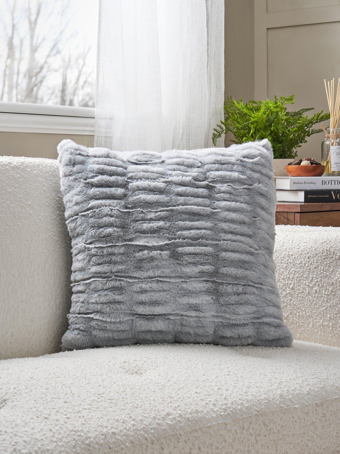 Very Home Nouveau Faux Fur Ruched Cushion