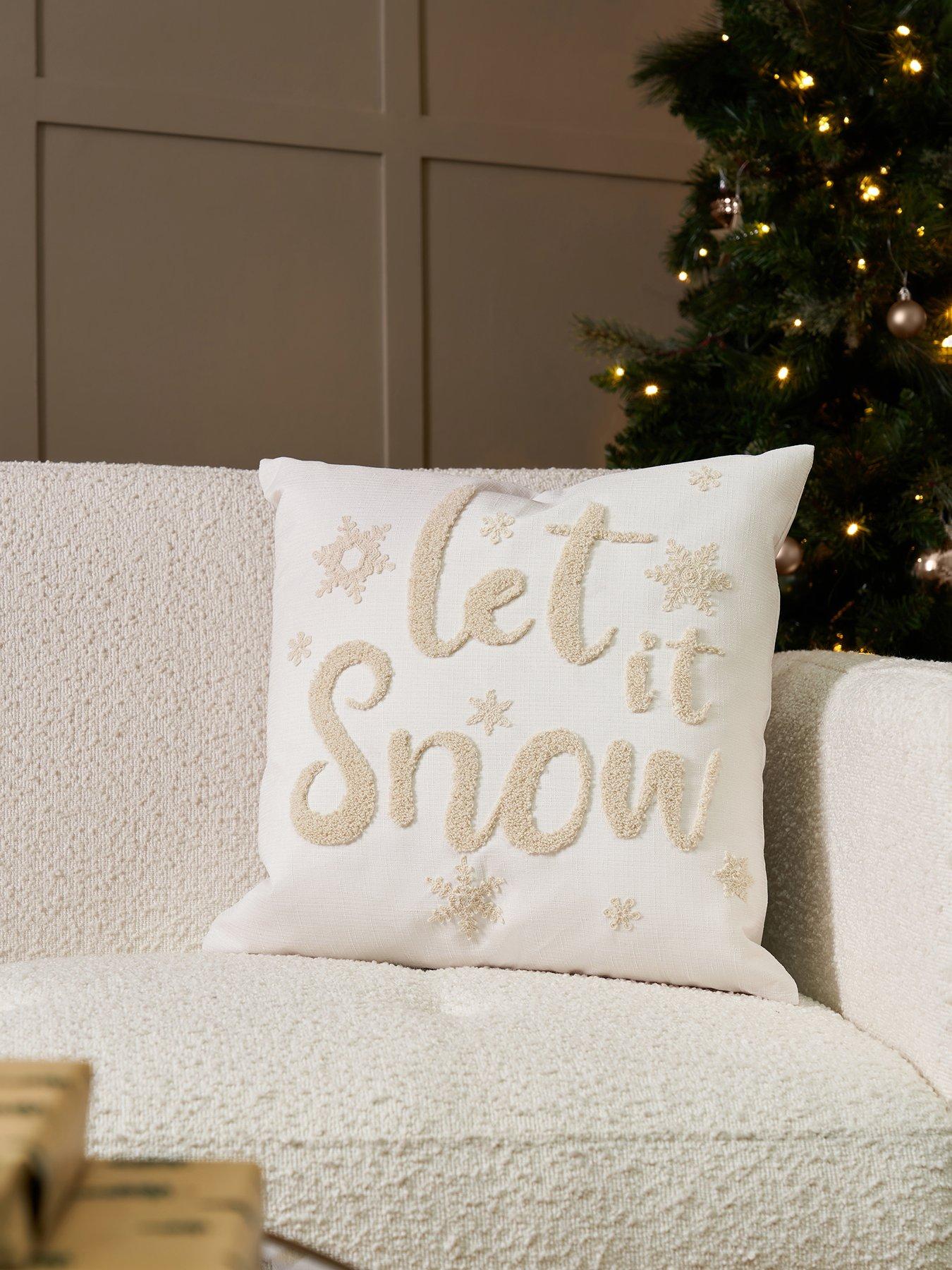 Very Home Christmas Let It Snow Cushion