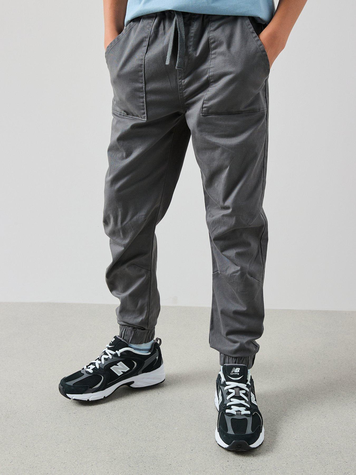 The Very Collection Jersey Twill Carpenter Joggers - Grey