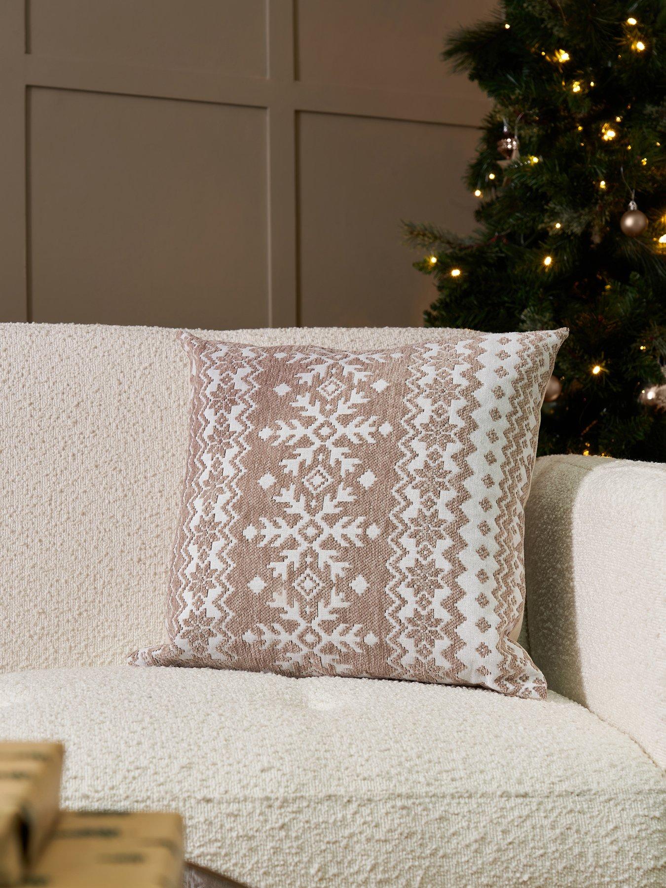 Very Home Christmas Fairisle Cushion