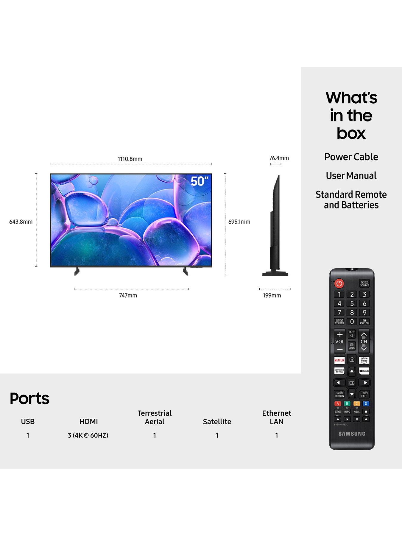Image 7 of 8 of Samsung UE50U7000, 50 Inch Crystal UHD 4K Smart TV