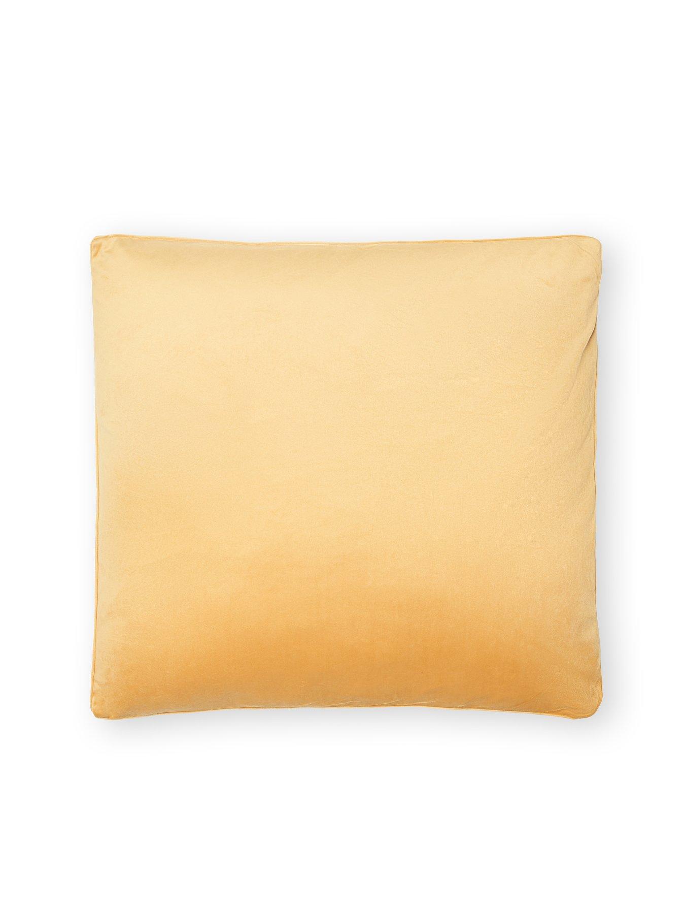 undefined Large Piped Velour Cushion