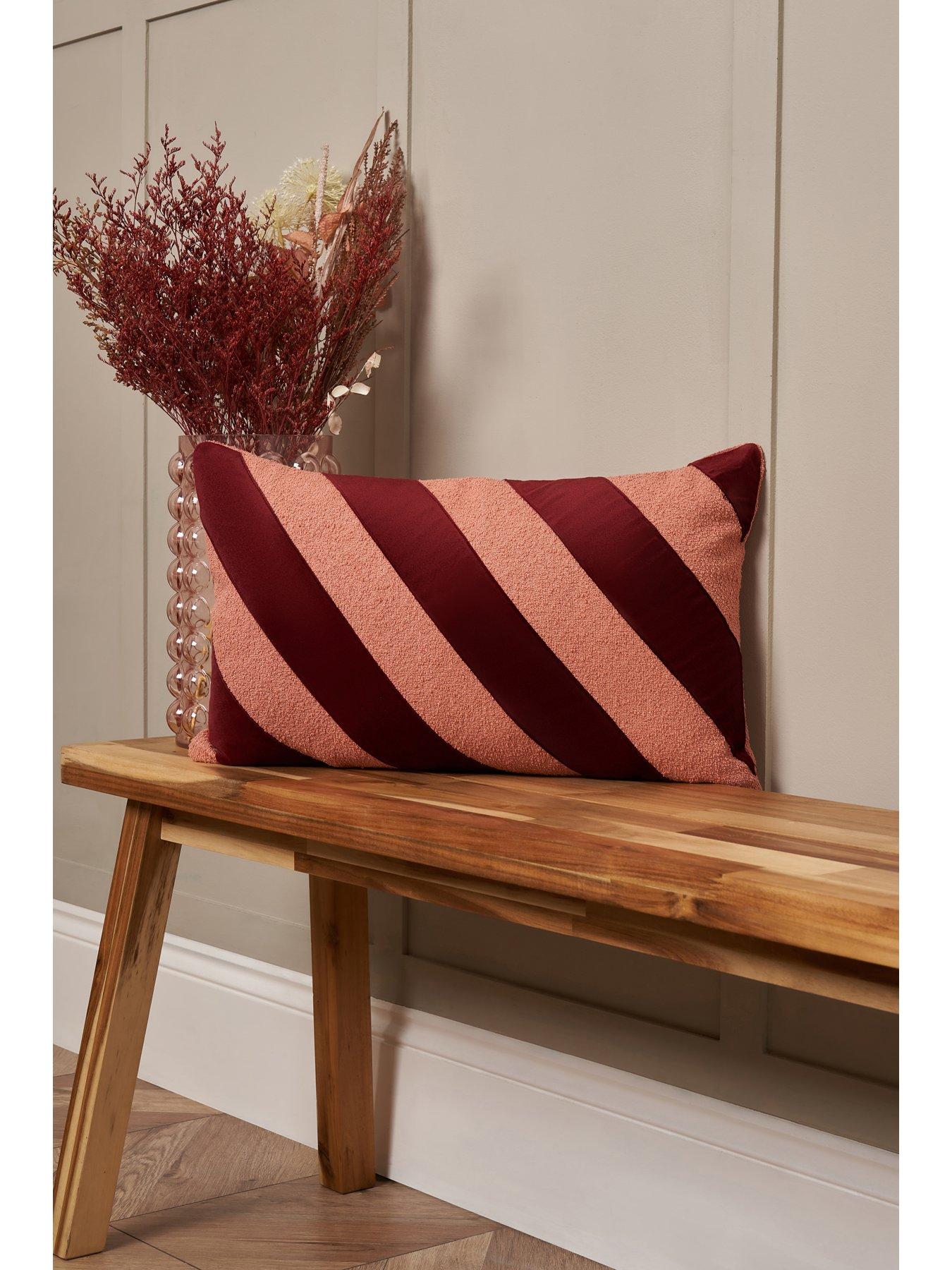 Very Home Candy Stripe Bolster Cushion