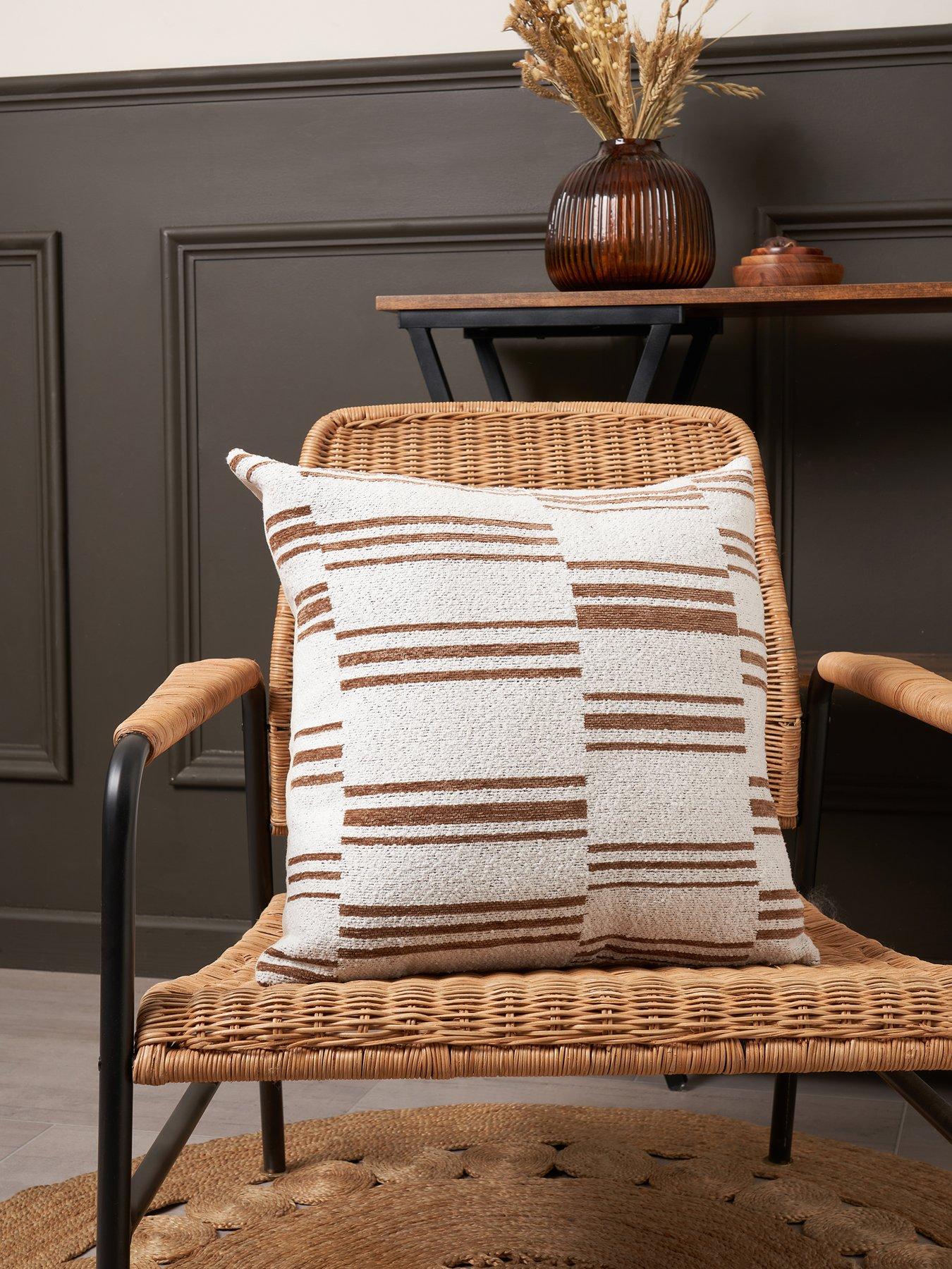Very Home Chenille Blocks Cushion