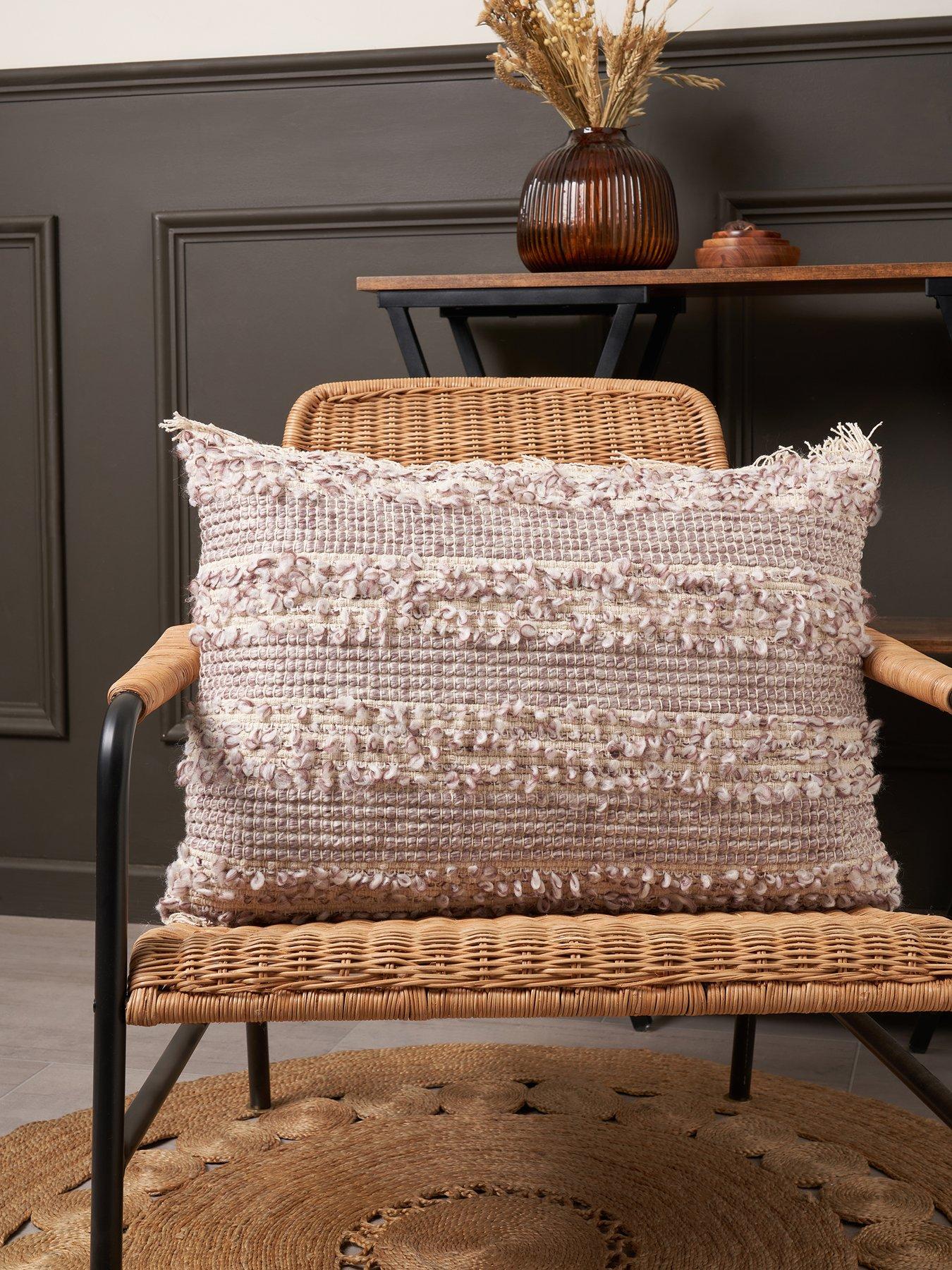 very-home-maya-textured-stripe-cushion